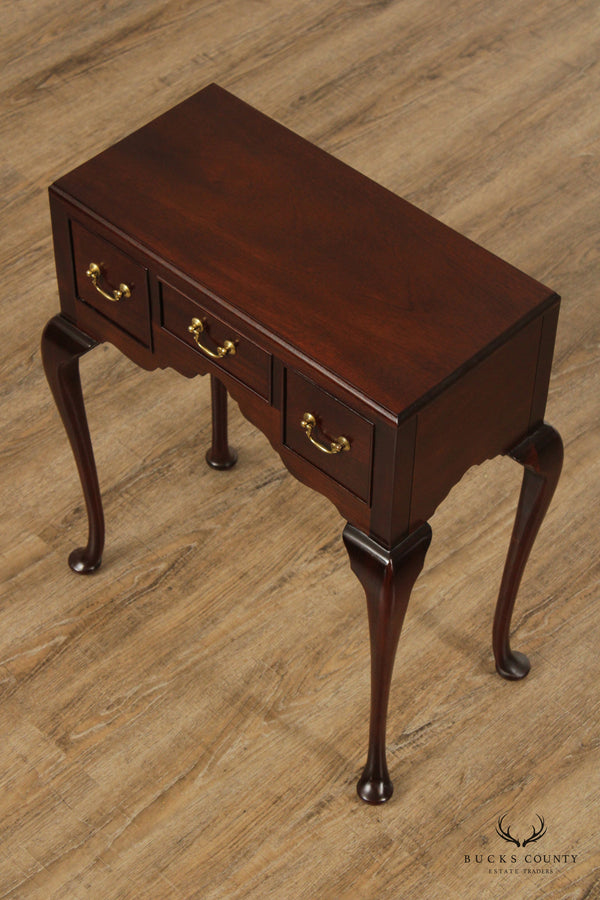 Madison Square Queen Anne Style Narrow Mahogany Console