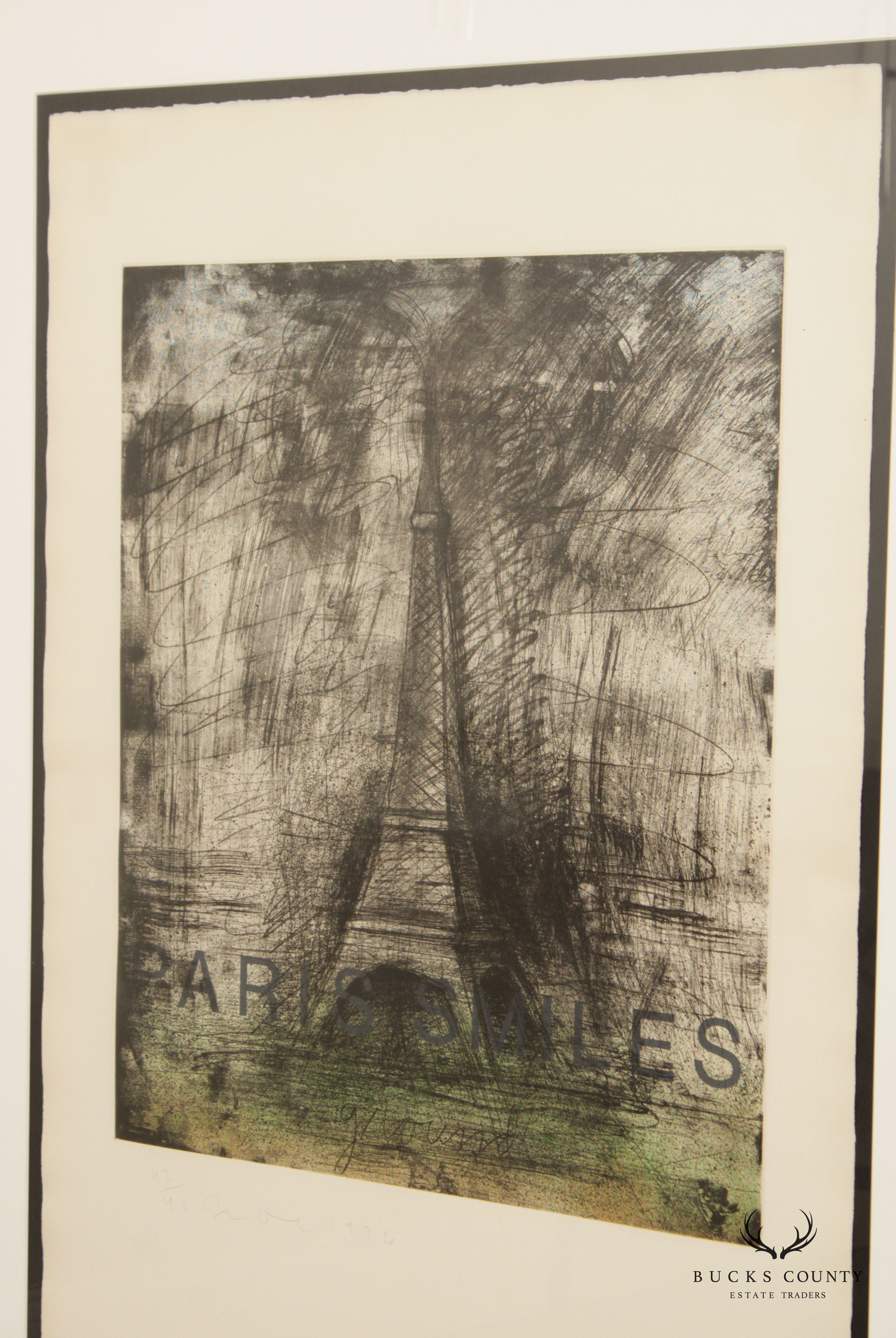 Jim Dine 'Paris Smiles' and 'Paris smiles in Darkness'  Etchings