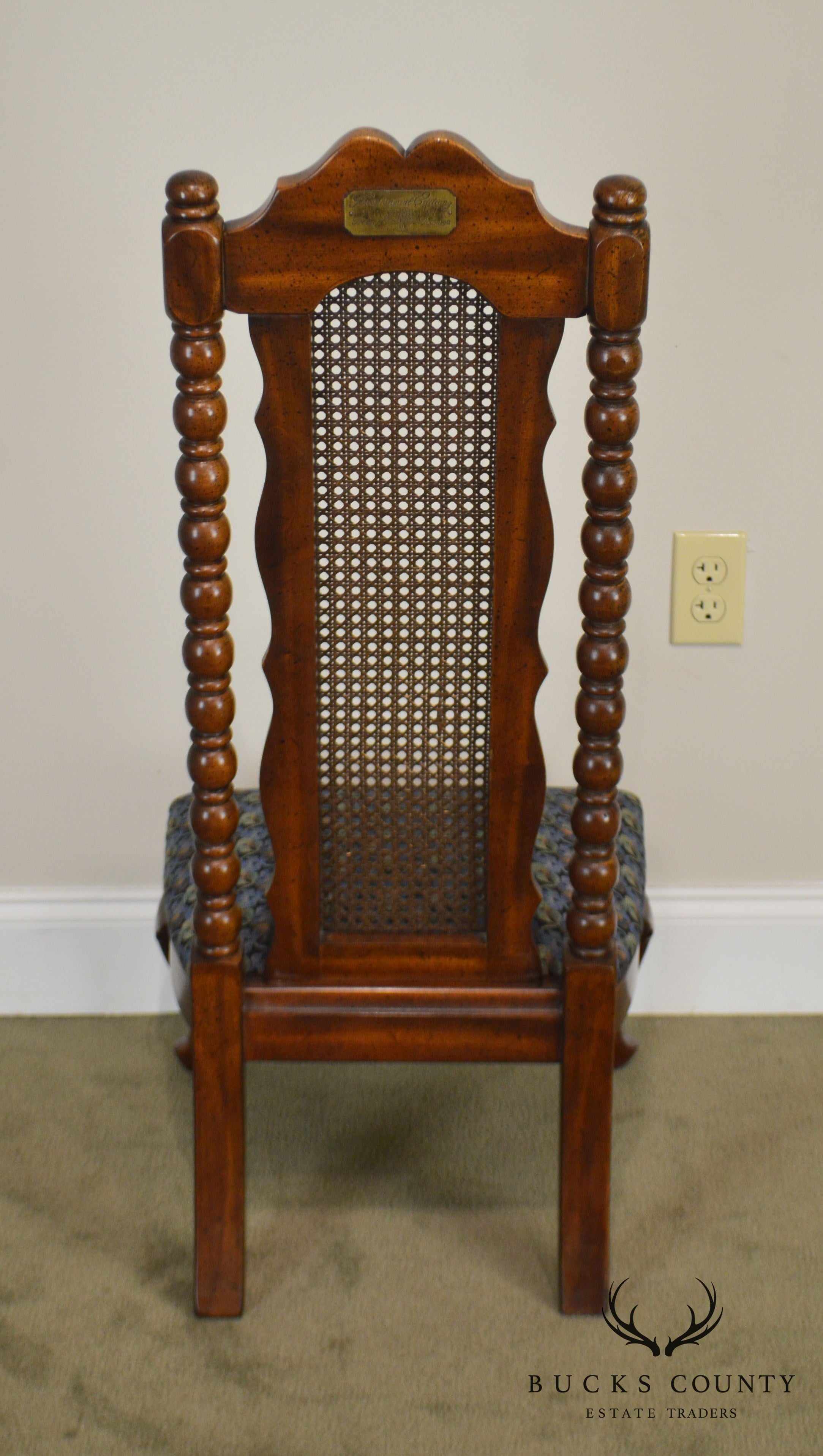 American Drew Bicentennial Edition Tree of Promis Caned Back Slipper Chair