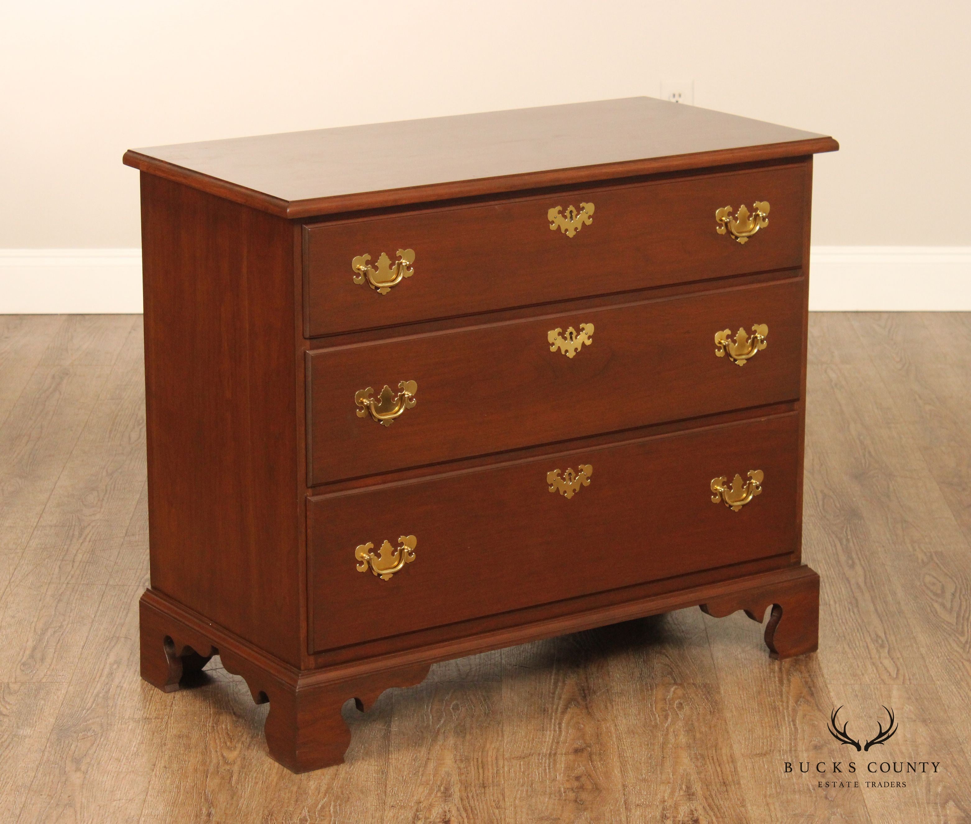 Chippendale Style Custom Quality Cherry Chest of Drawers