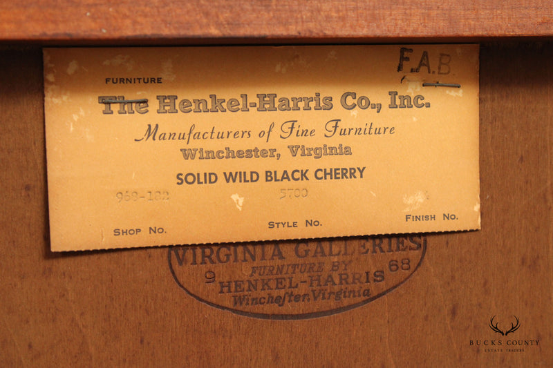 Henkel Harris Traditional Black Cherry Console Cabinet