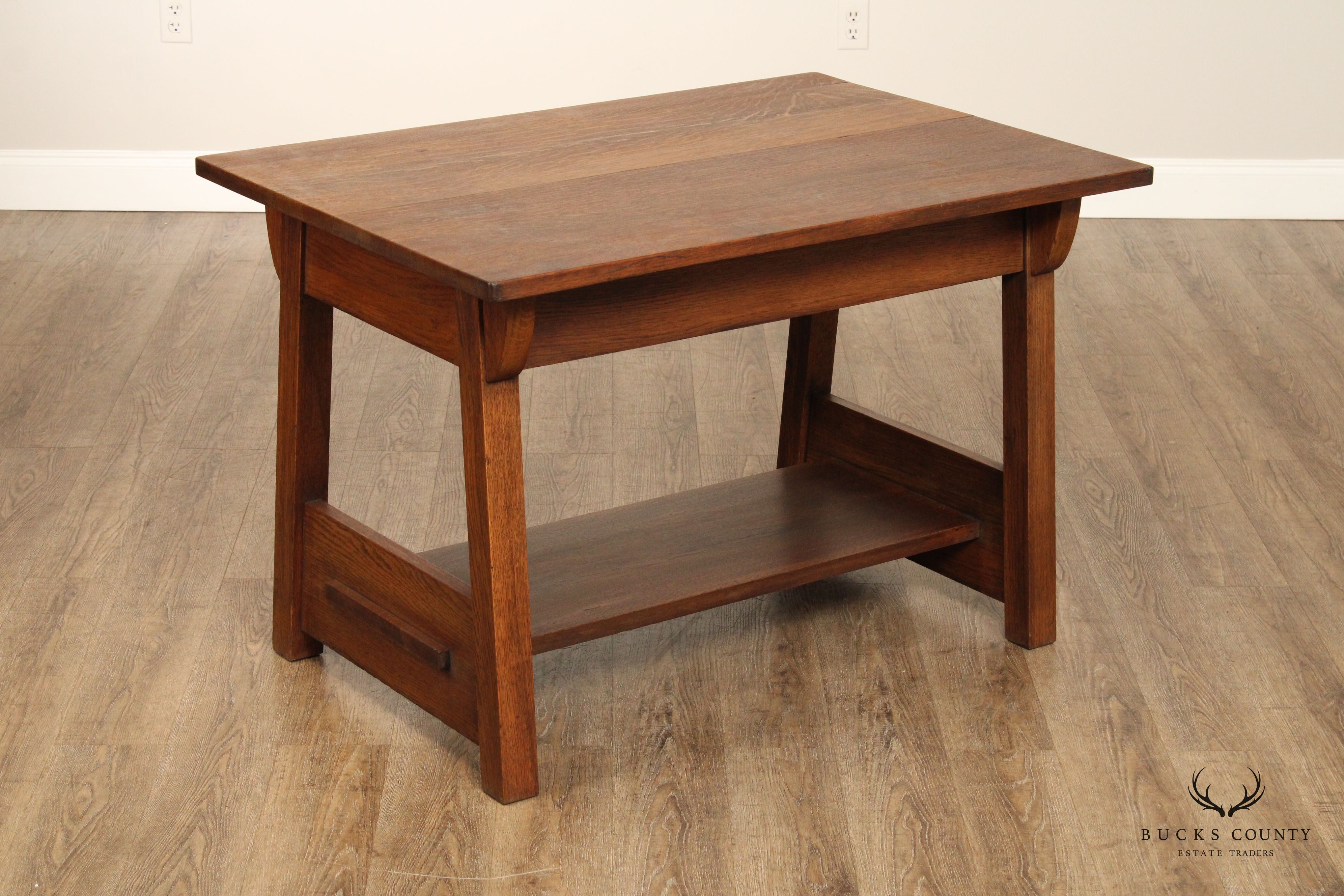 Limbert Antique Mission Oak Library Table