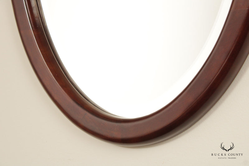 Bombay Company Traditional Oval Cherry Frame Wall Mirror