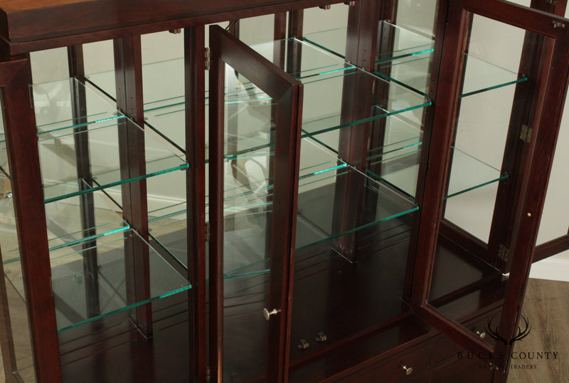 Stickley Cherry Breakfront China Cabinet