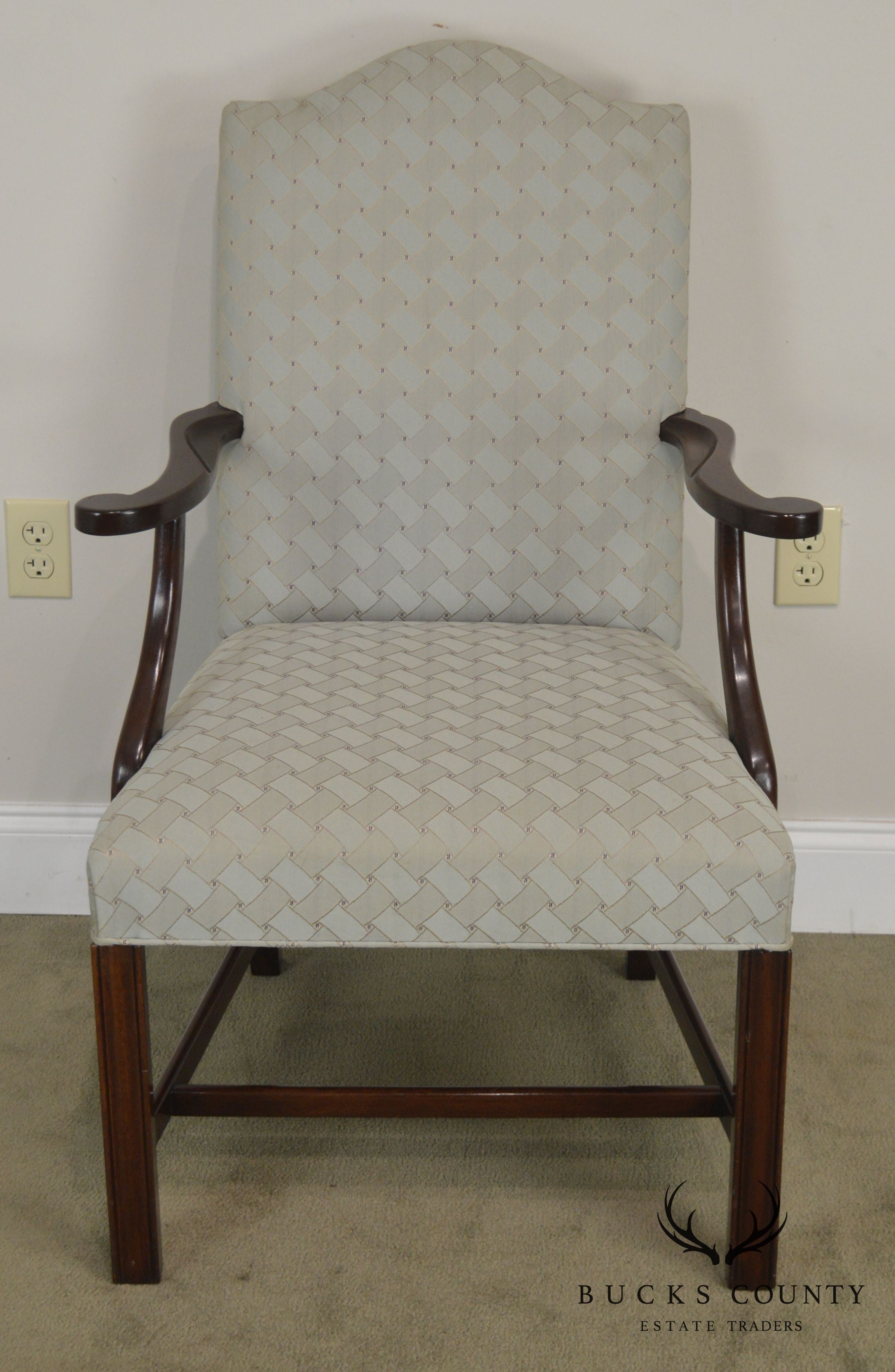 Hickory Chair Mahogany Chippendale Style Library Am Chair