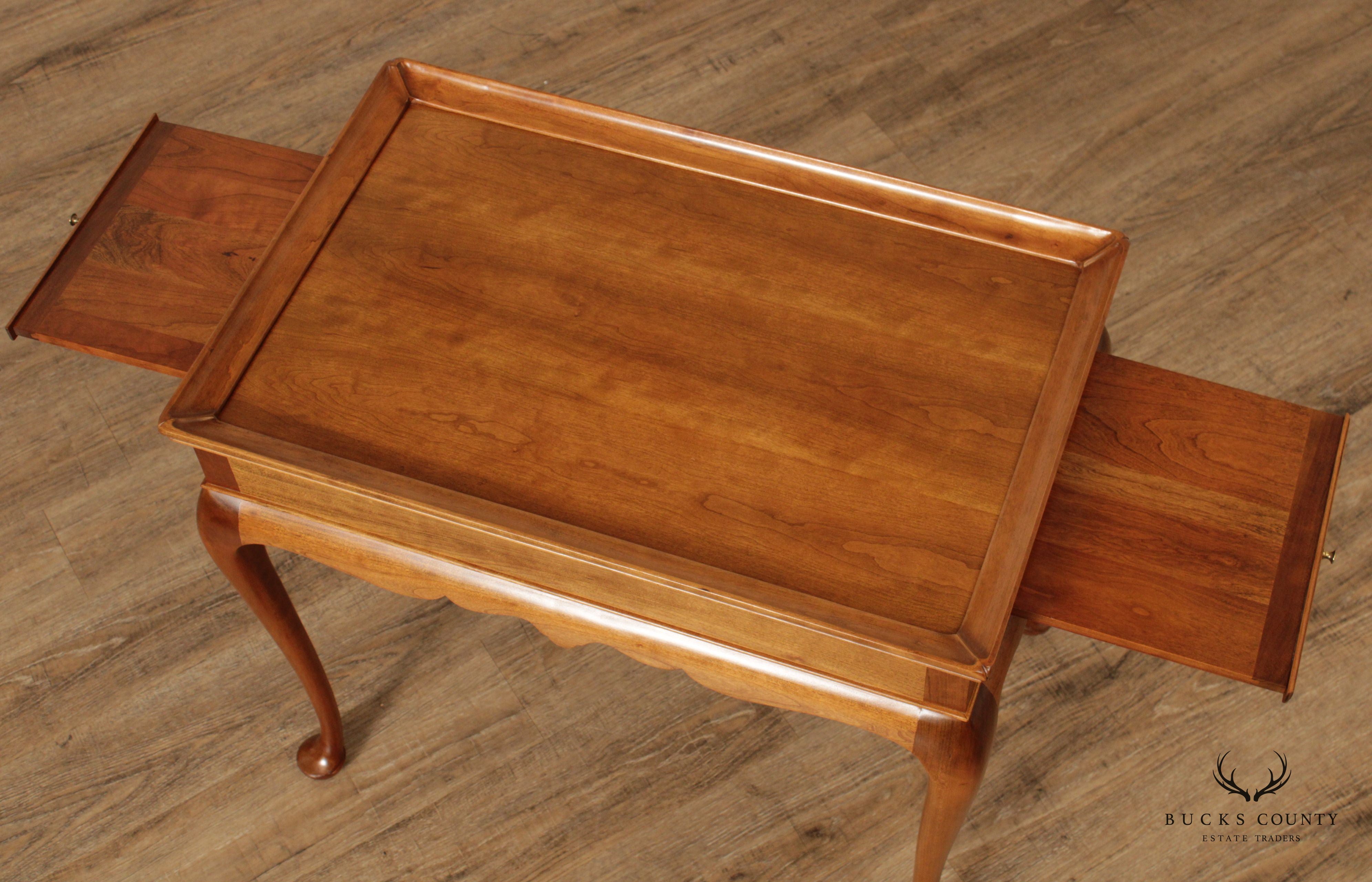 Stickley Queen Anne Style Cherry Tea Table