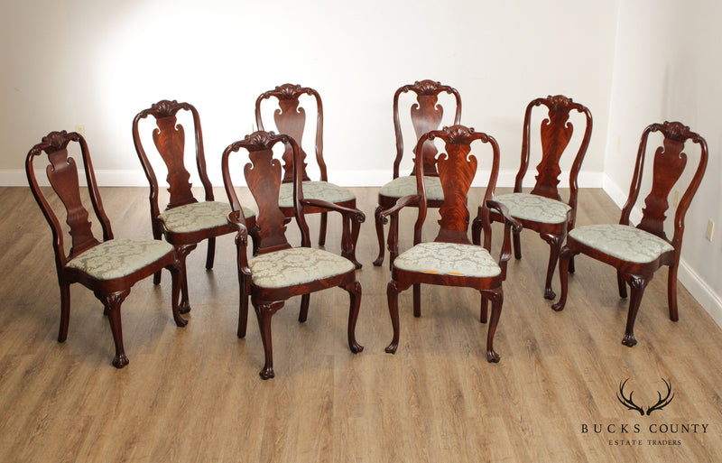 Quality Set of Eight Georgian Style Mahogany Dining Chairs