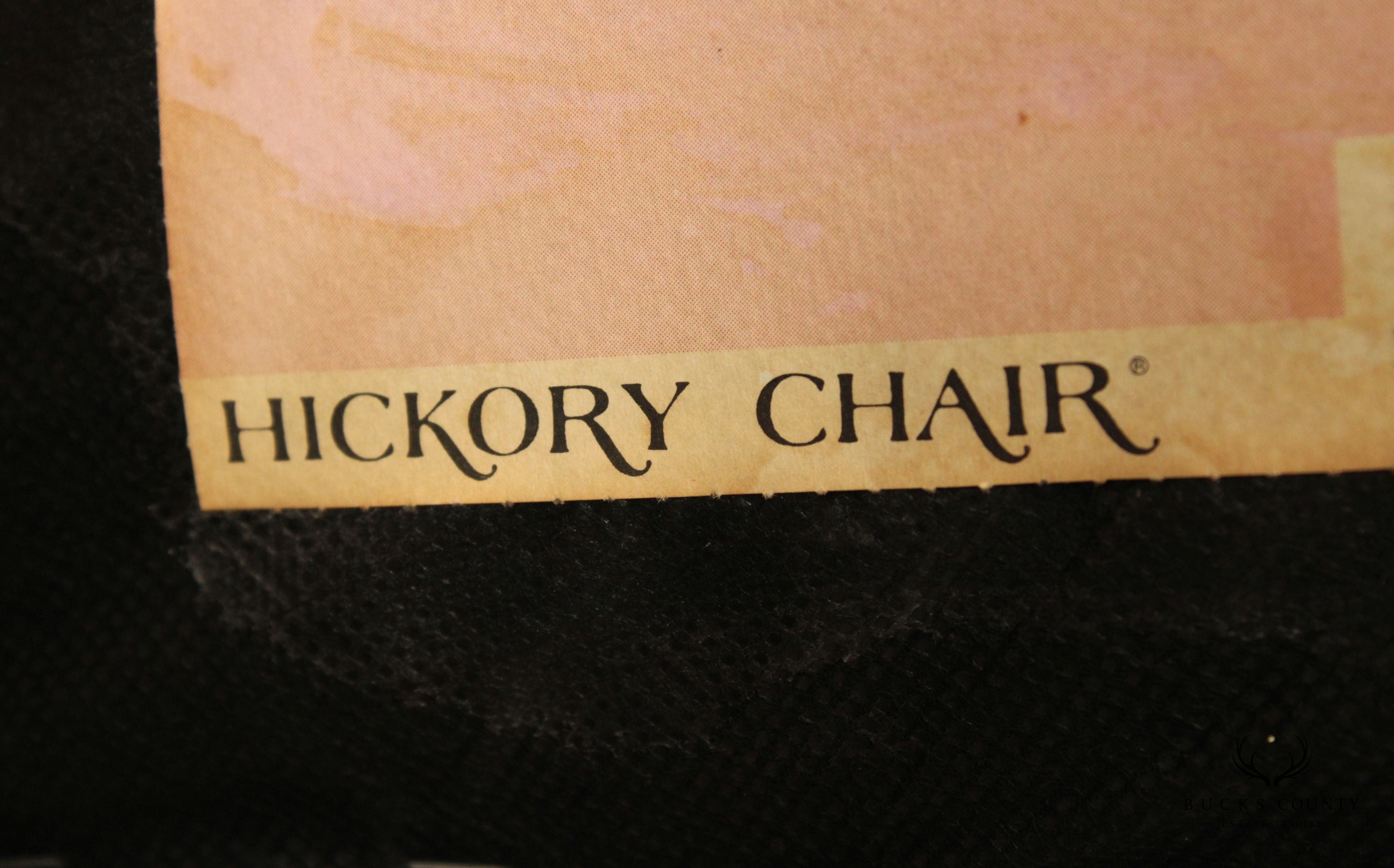 Hickory Chair Queen Anne Style Mahogany Wingback Armchair