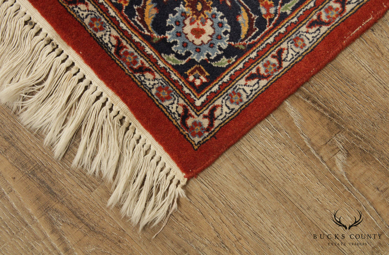 Vintage Sarouk 6'9 inch x 4'1 inch Handwoven Wool Rug