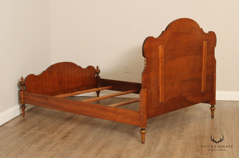 1930's French Louis XVI Style Satinwood Full Size Bed