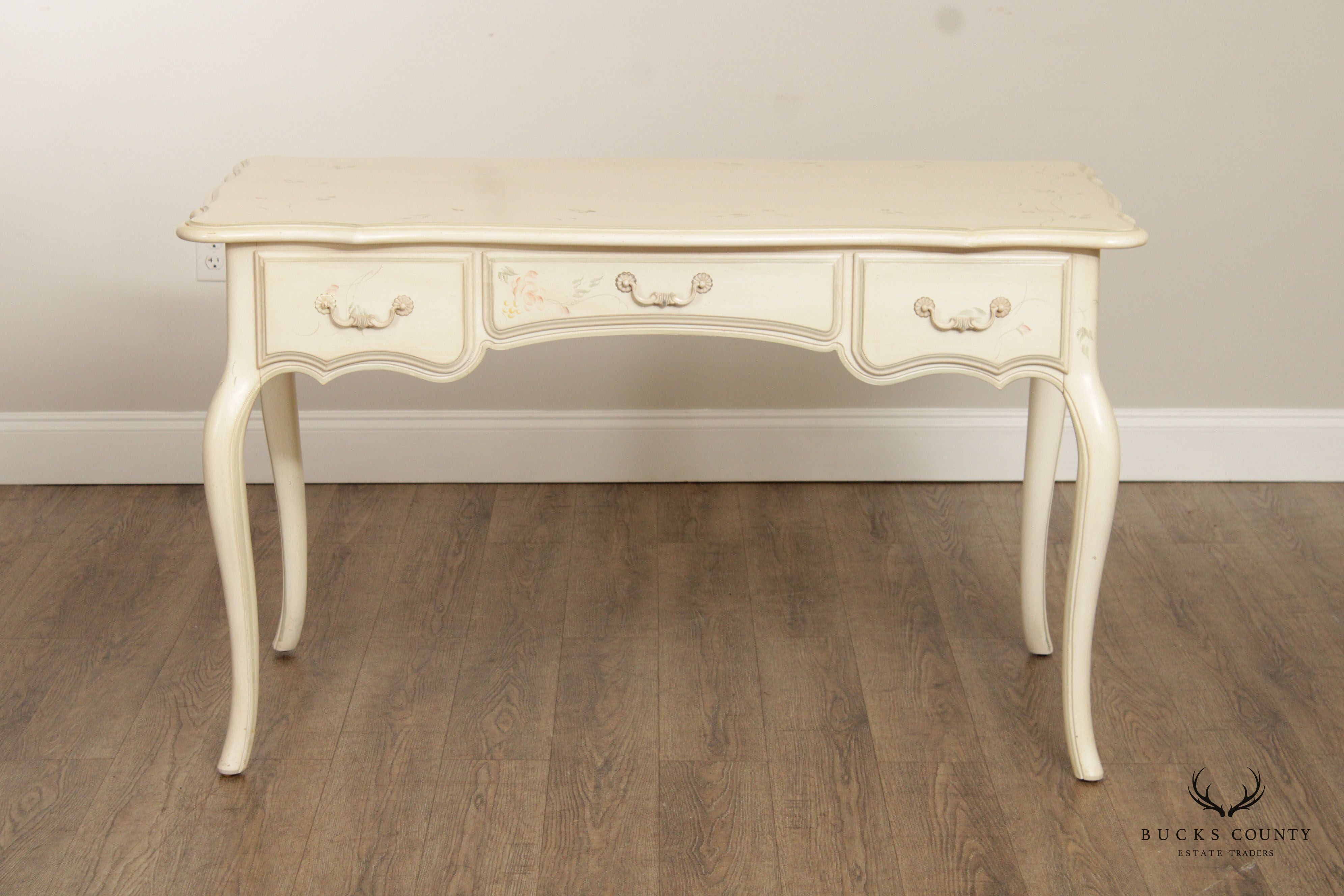 ETHAN ALLEN FRENCH COUNTRY STYLE PAINTED WRITING DESK