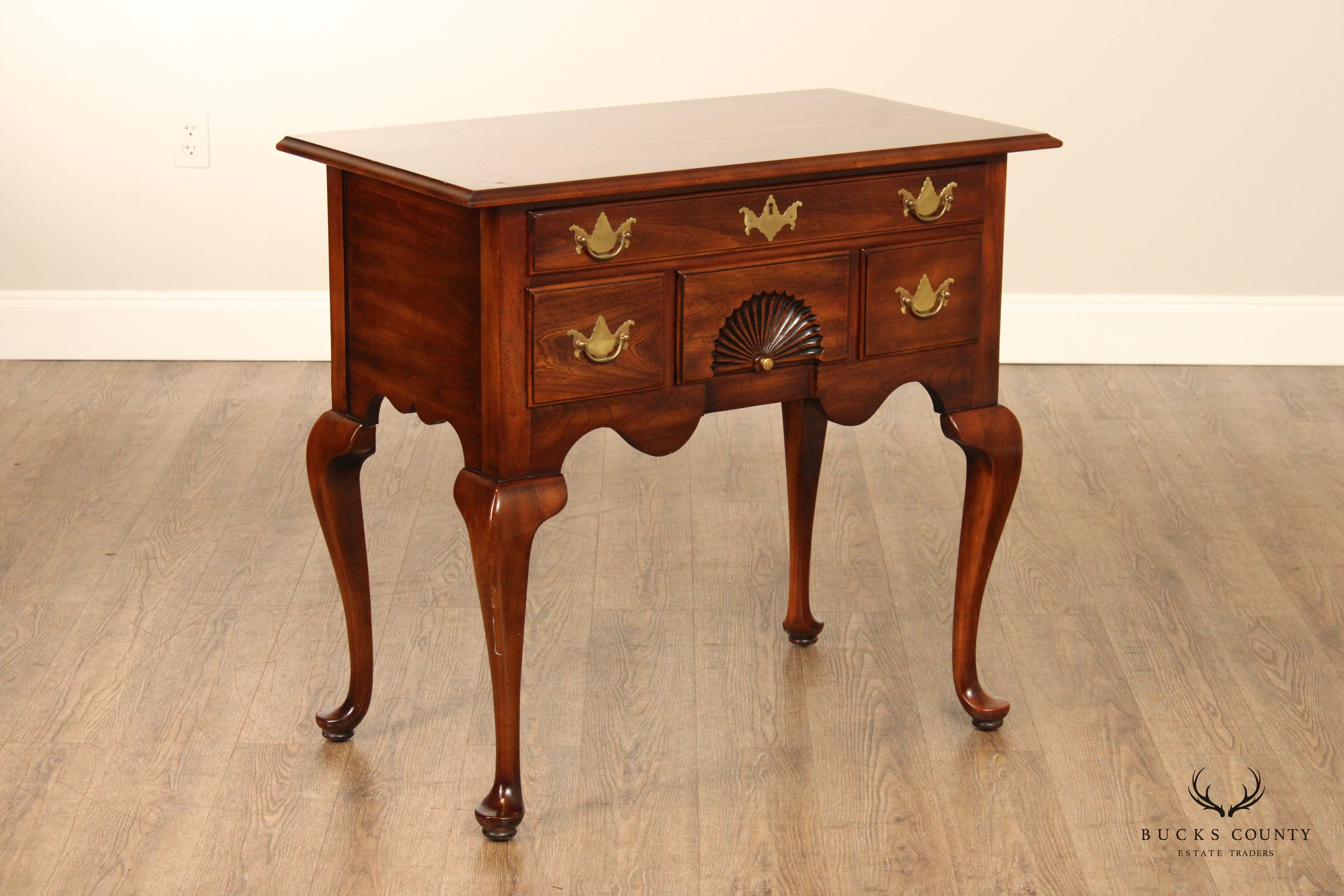 Statton Queen Anne Style Bicentennial Collection Cherry Lowboy