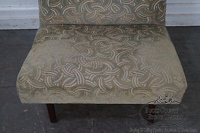 Jens Risom Mid Century Modern Walnut Frame Lounge Chair