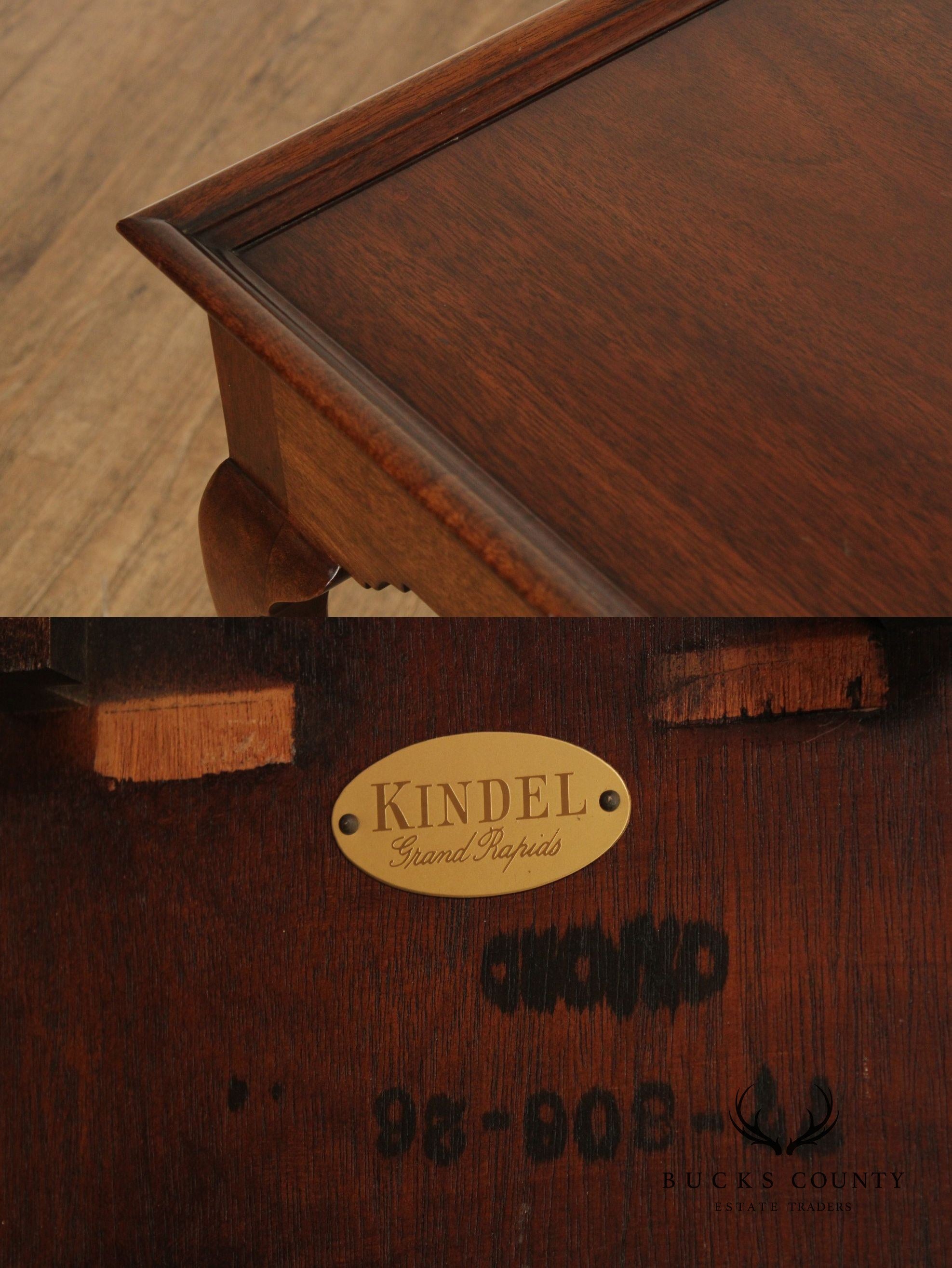 Kindel Queen Anne Style Mahogany Tea Table