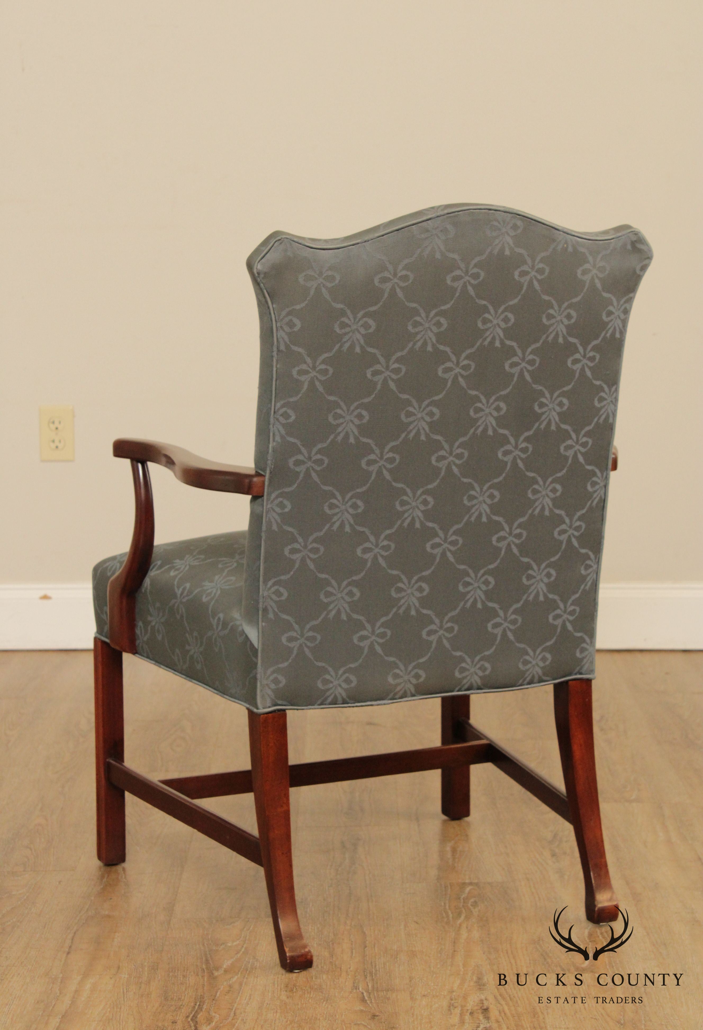 Hickory Chair Chippendale Style Mahogany Armchair