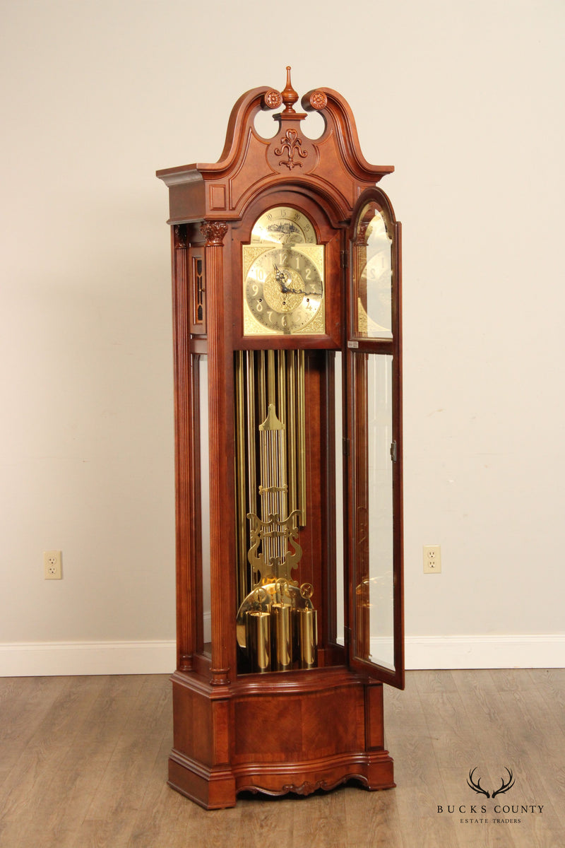 Ridgeway Traditional Cherry Tall Case Grandfather Clock