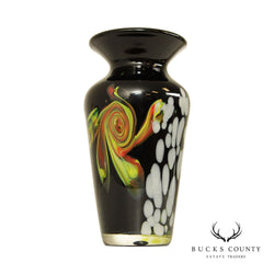 Vintage Modern Handblown Art Glass Vase