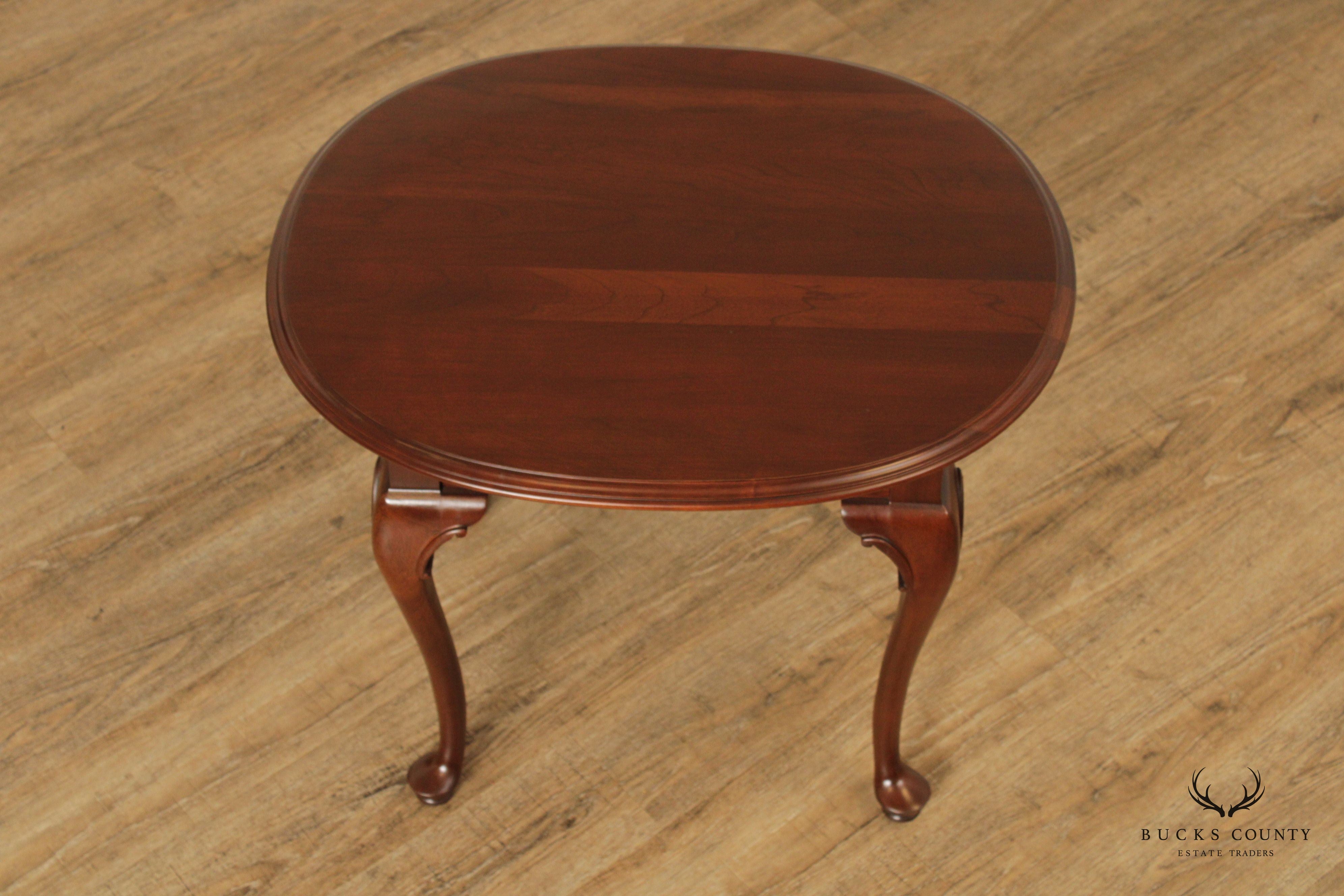 Ethan Allen 'Georgian Court' Oval Top Cherry Side Table