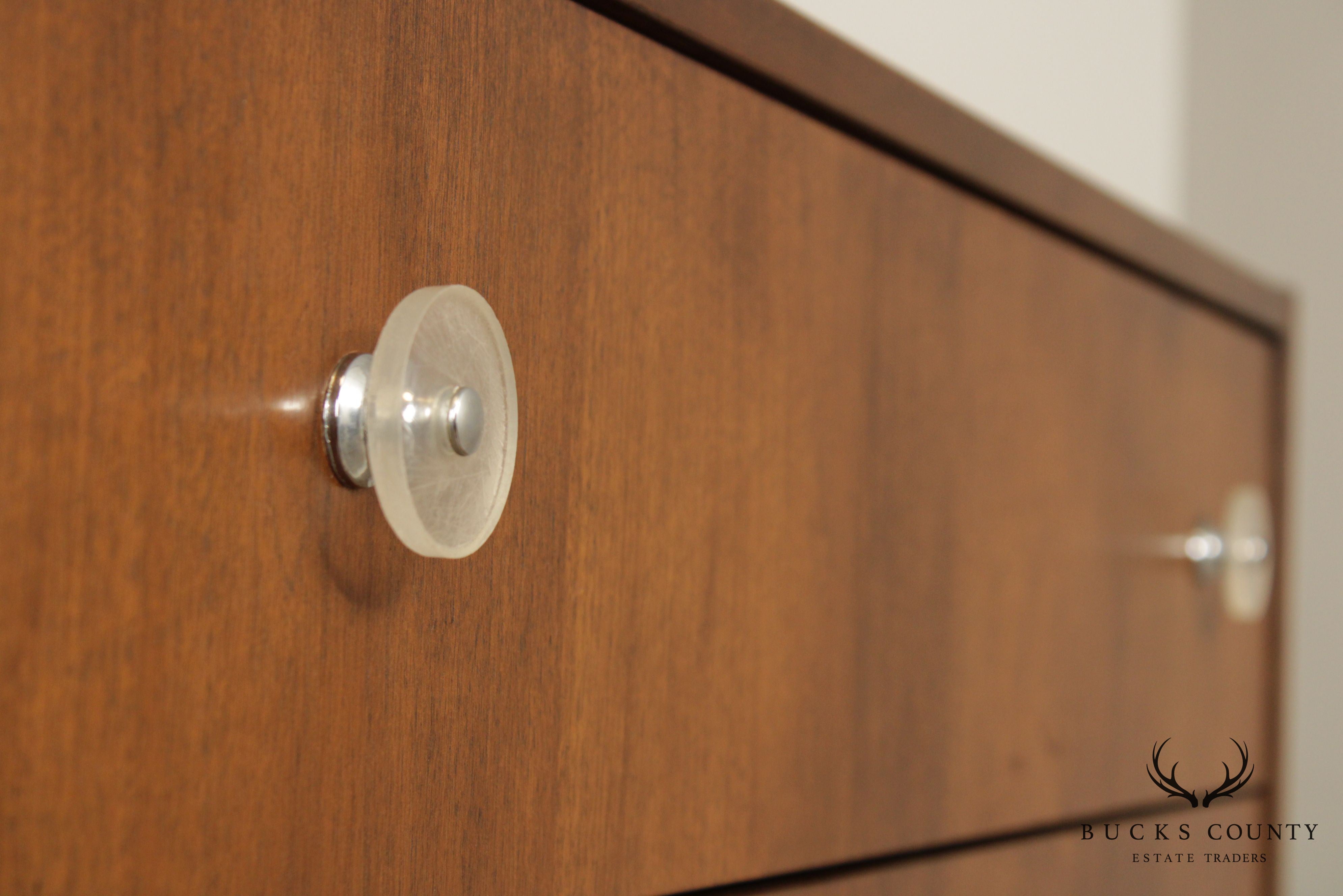 Mid Century Modern Walnut Tall Chest of Drawers