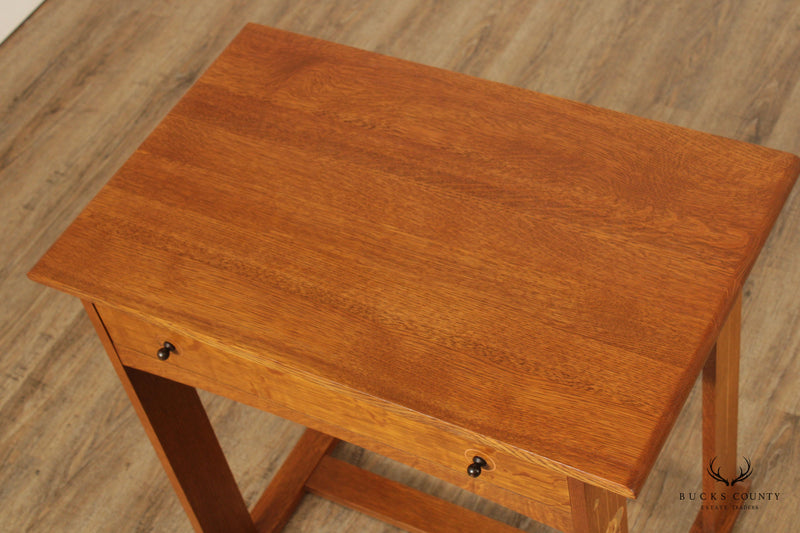 Stickley Harvey Ellis Inlaid Oak Writing Desk