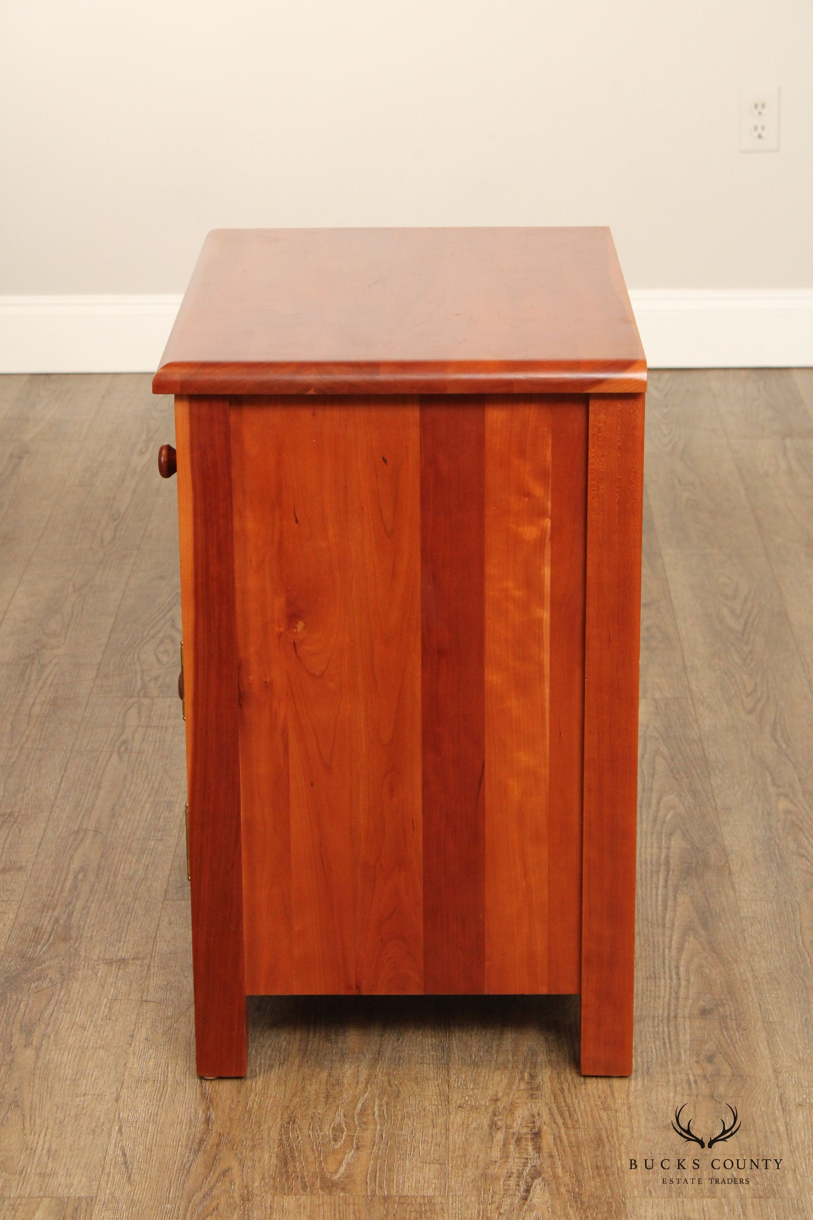 Stuart David Mission Style Cherry Cabinet Nightstand