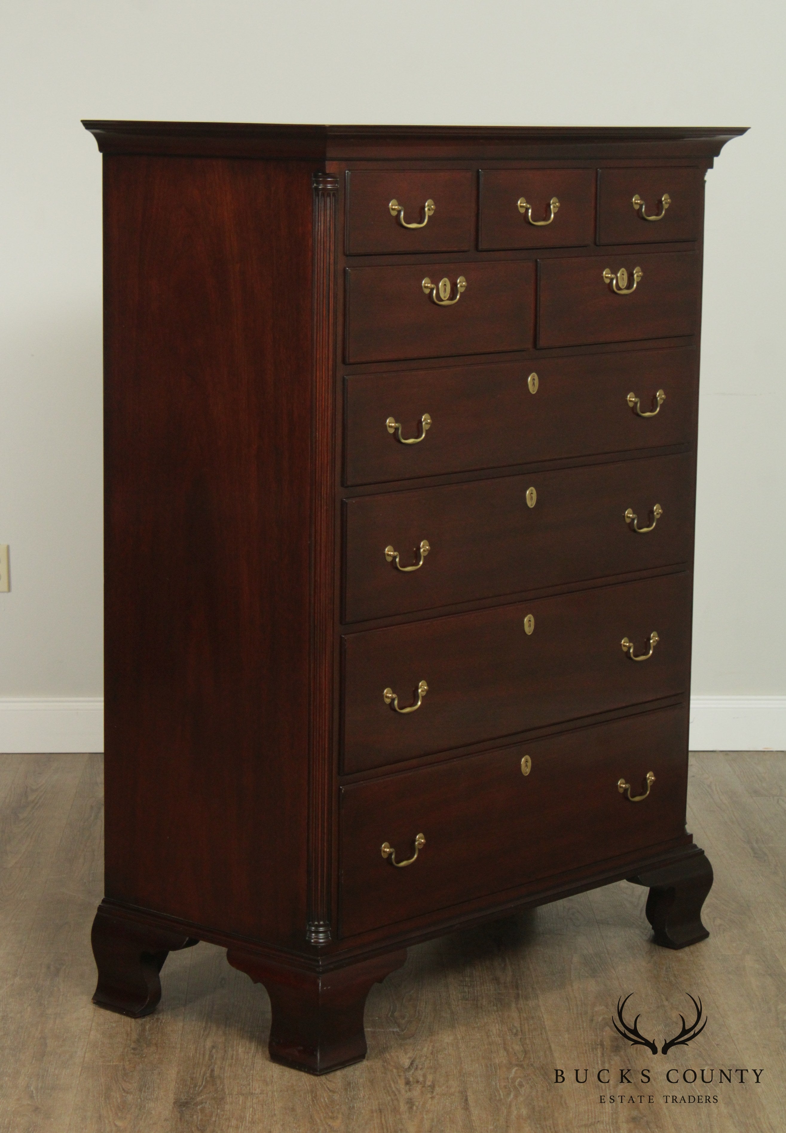 Kindel Winterthur Collection Mahogany Chippendale Style High Chest