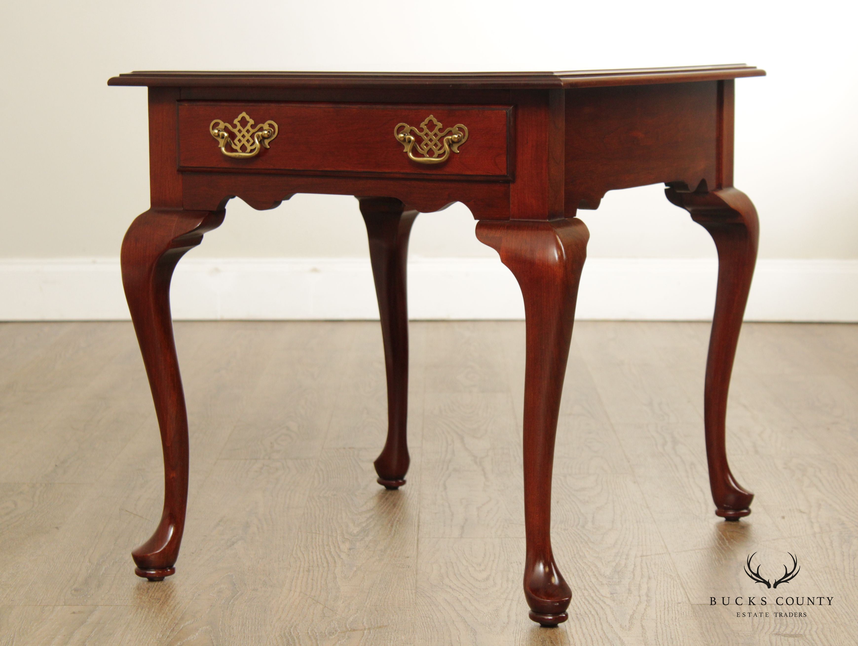 Knob Creek Queen Anne Style Cherry Side Table