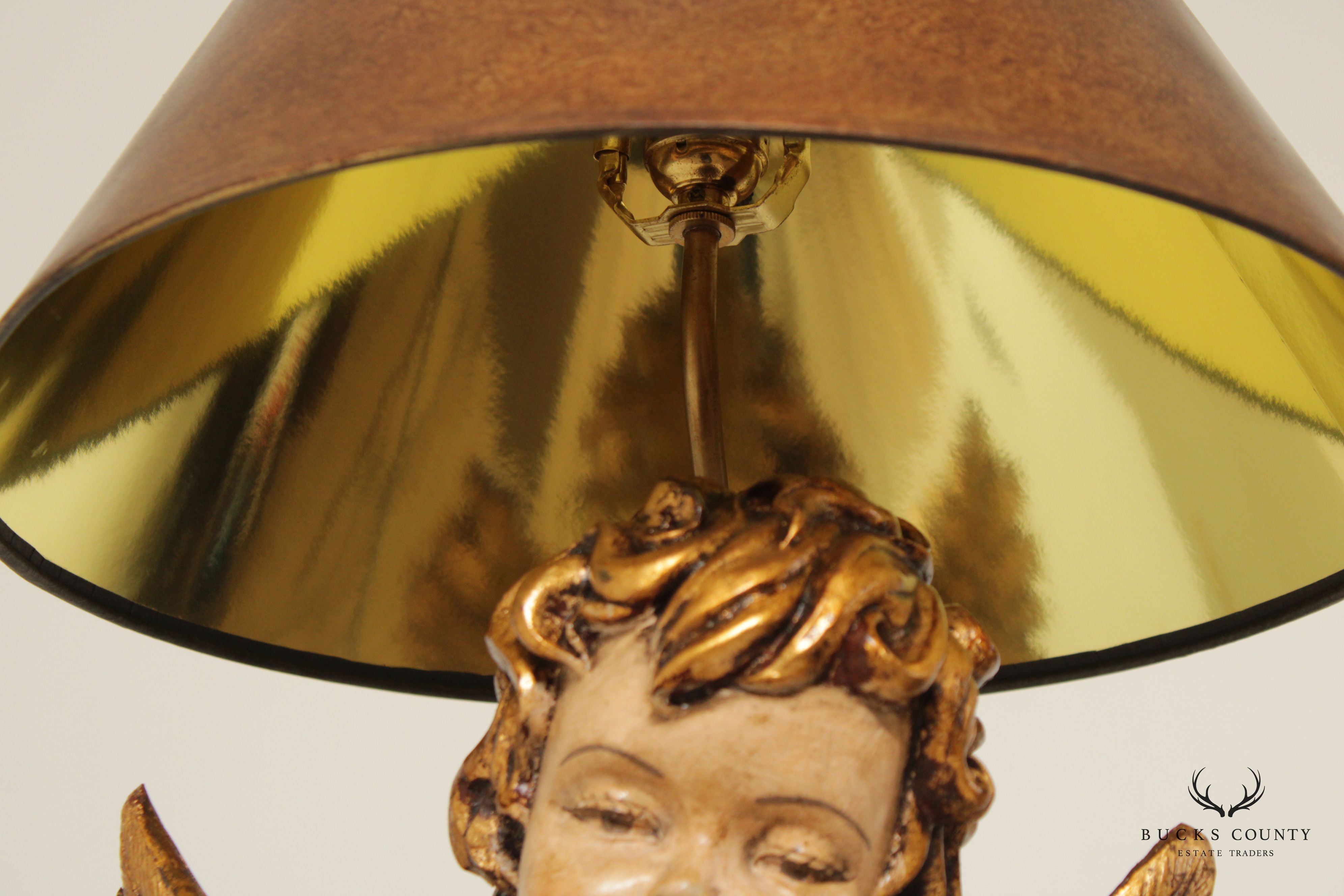 Italian Renaissance Style Cherub Table Lamp