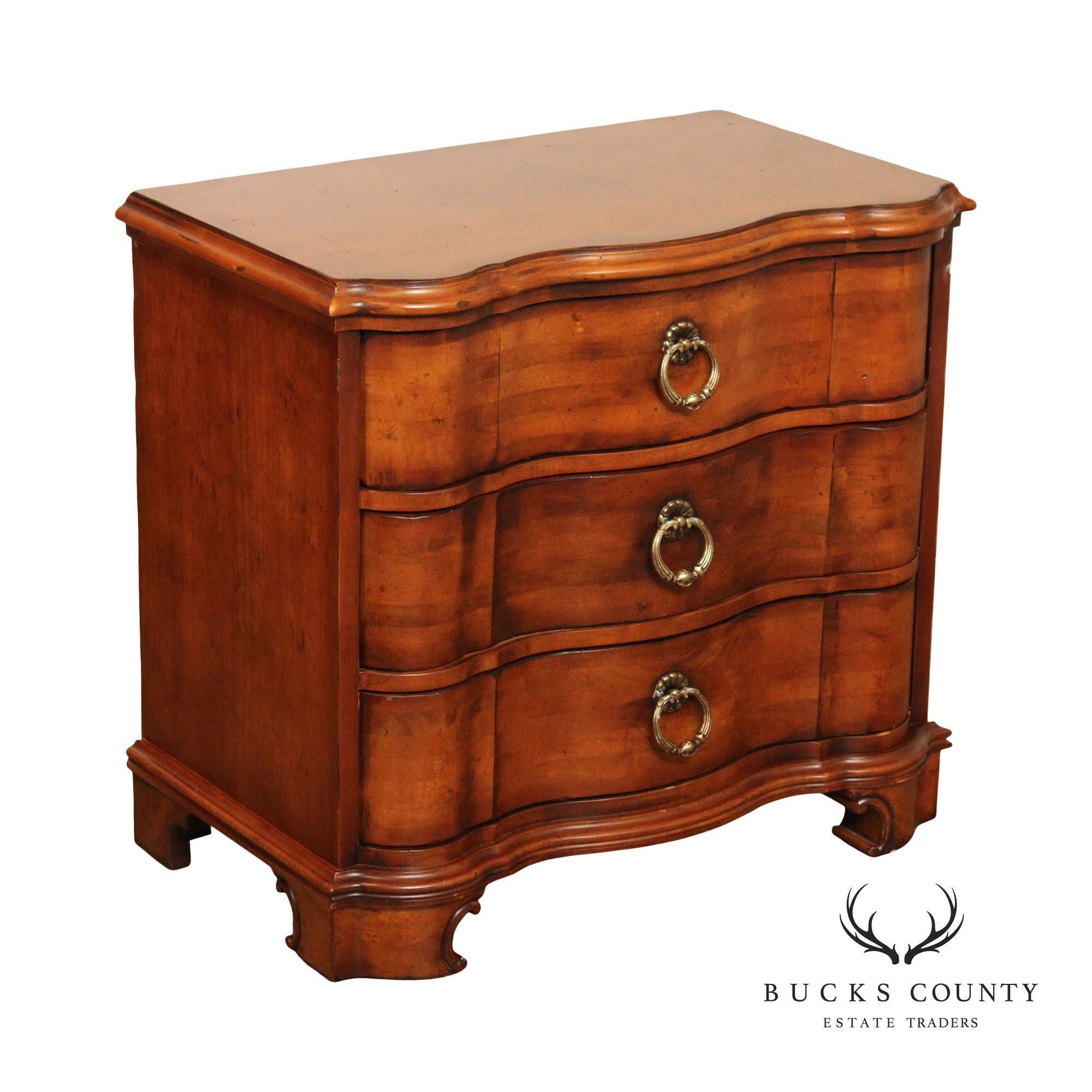 Century Furniture Italian Style Blockfront Nightstand Chest