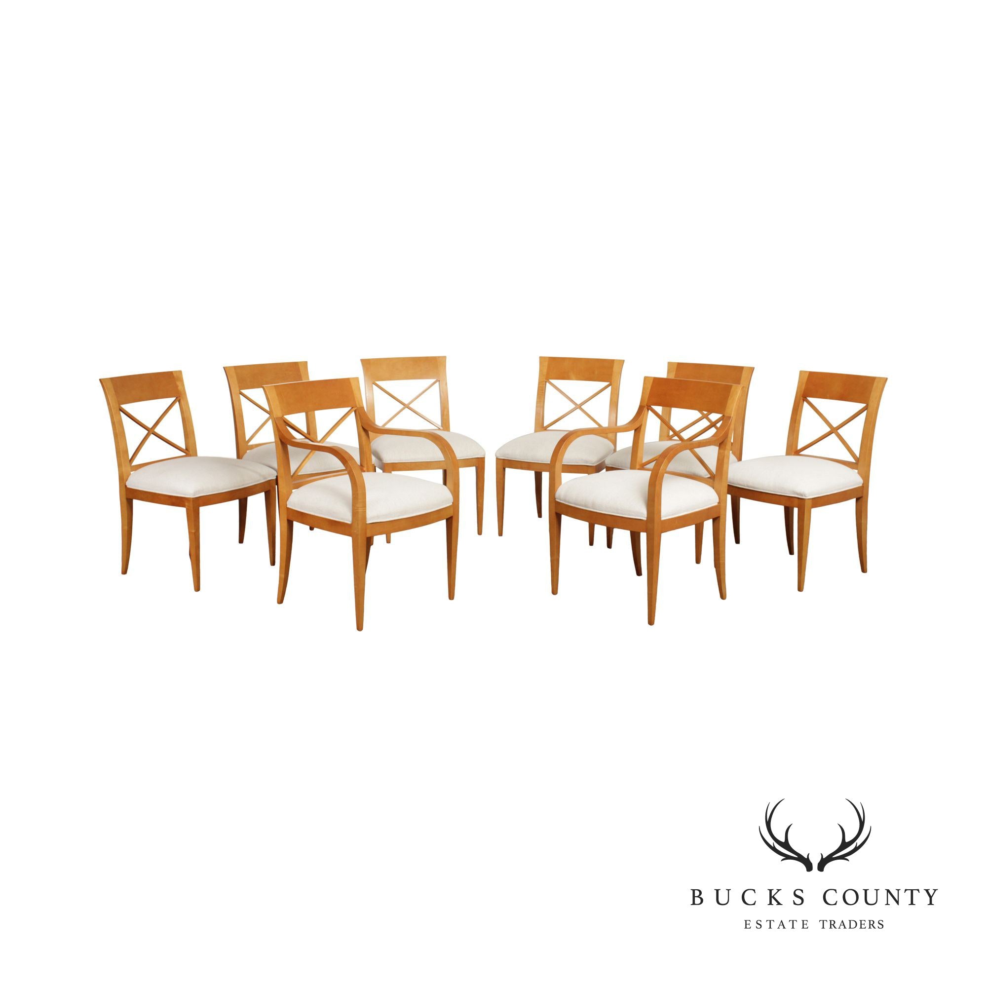 Michael Vanderbyl for Baker Furniture Set of Eight 'Archetype' Dining Chairs