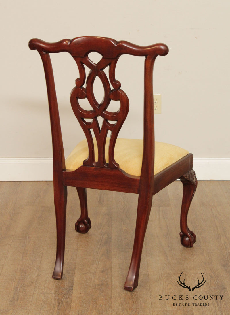 Georgian Chippendale Style Carved Mahogany Chair