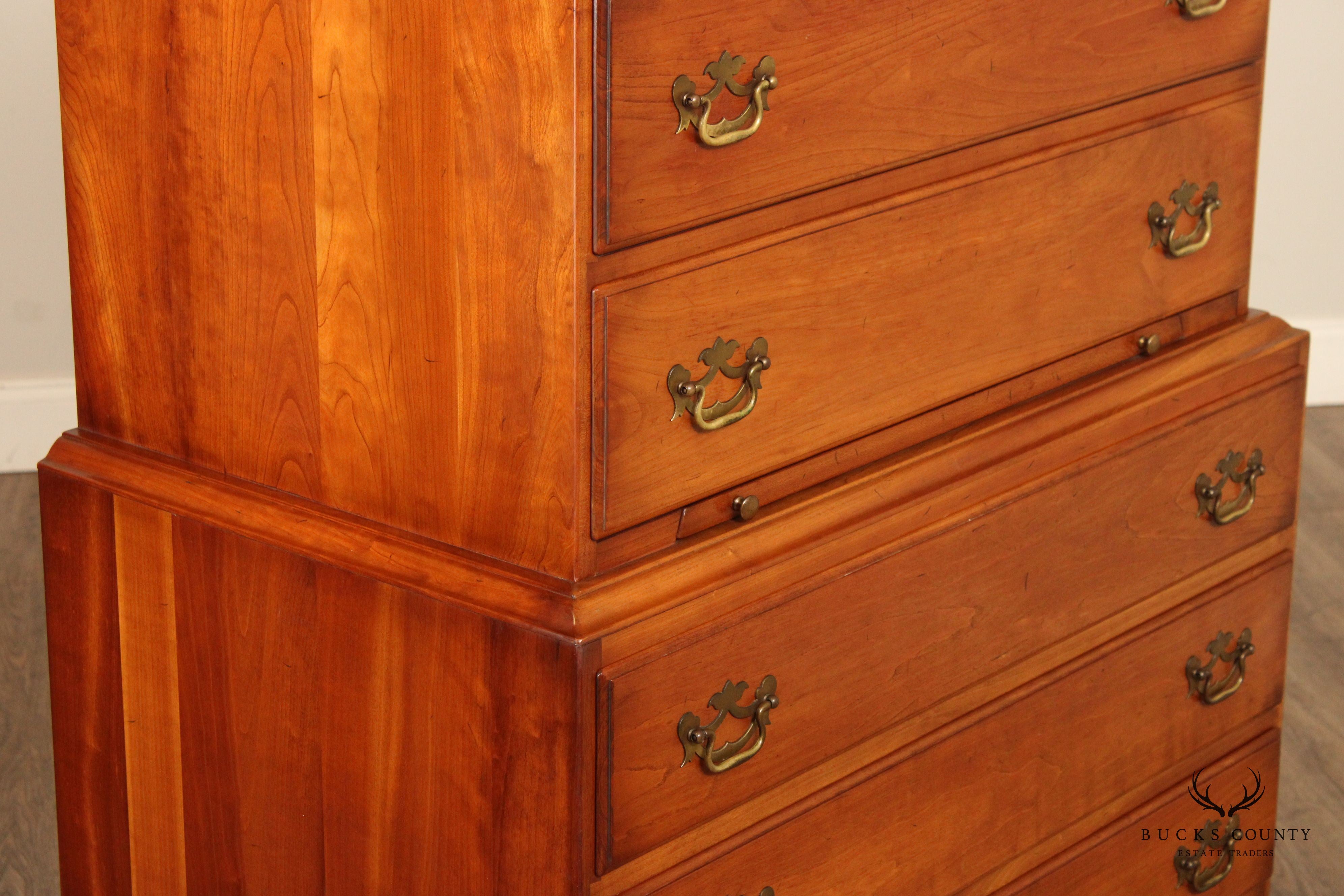 Stickley Chippendale Style Cherry Highboy Dresser