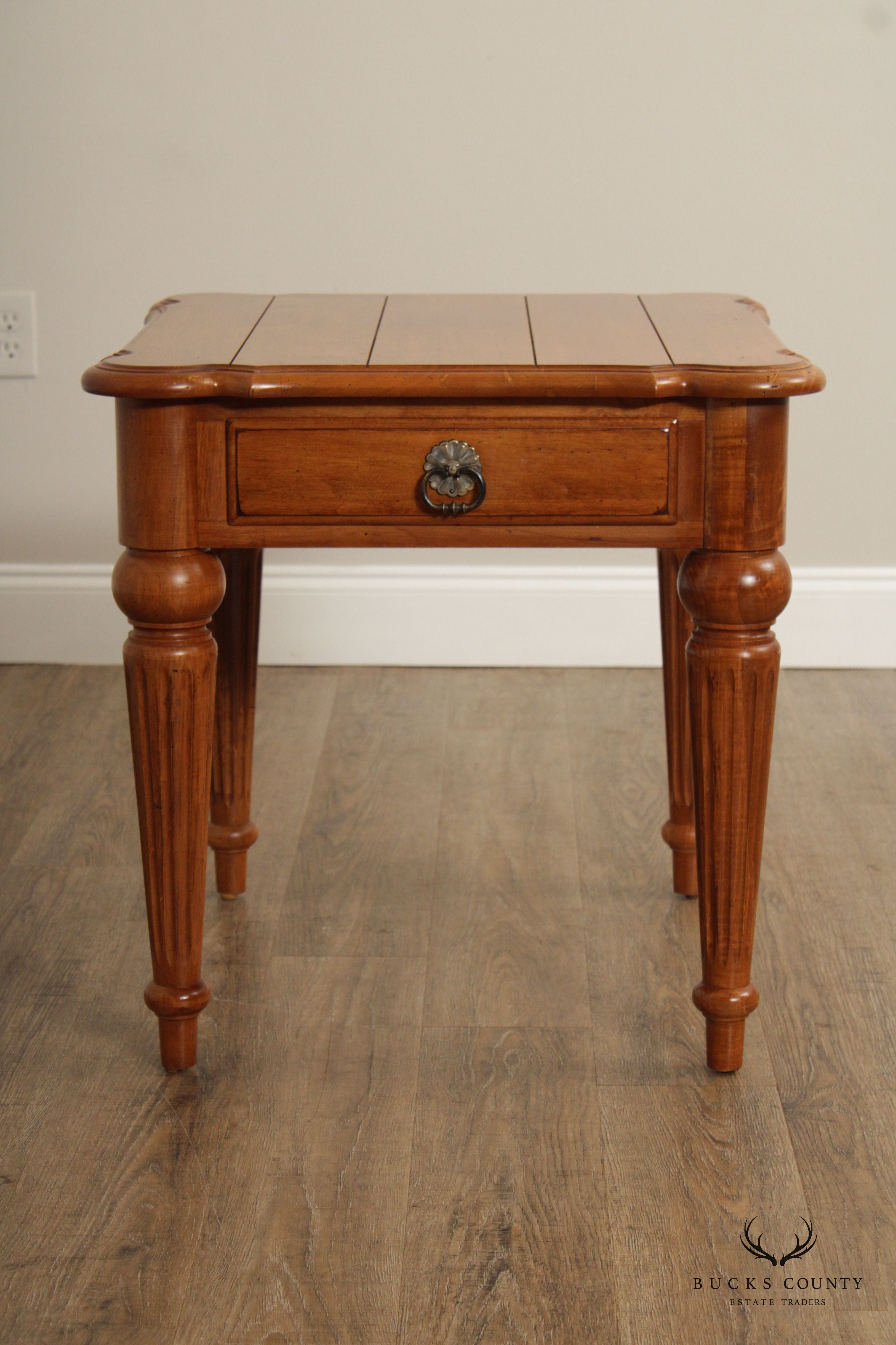 Ethan Allen French Louis XVI Style 'Legacy' Maple End Table