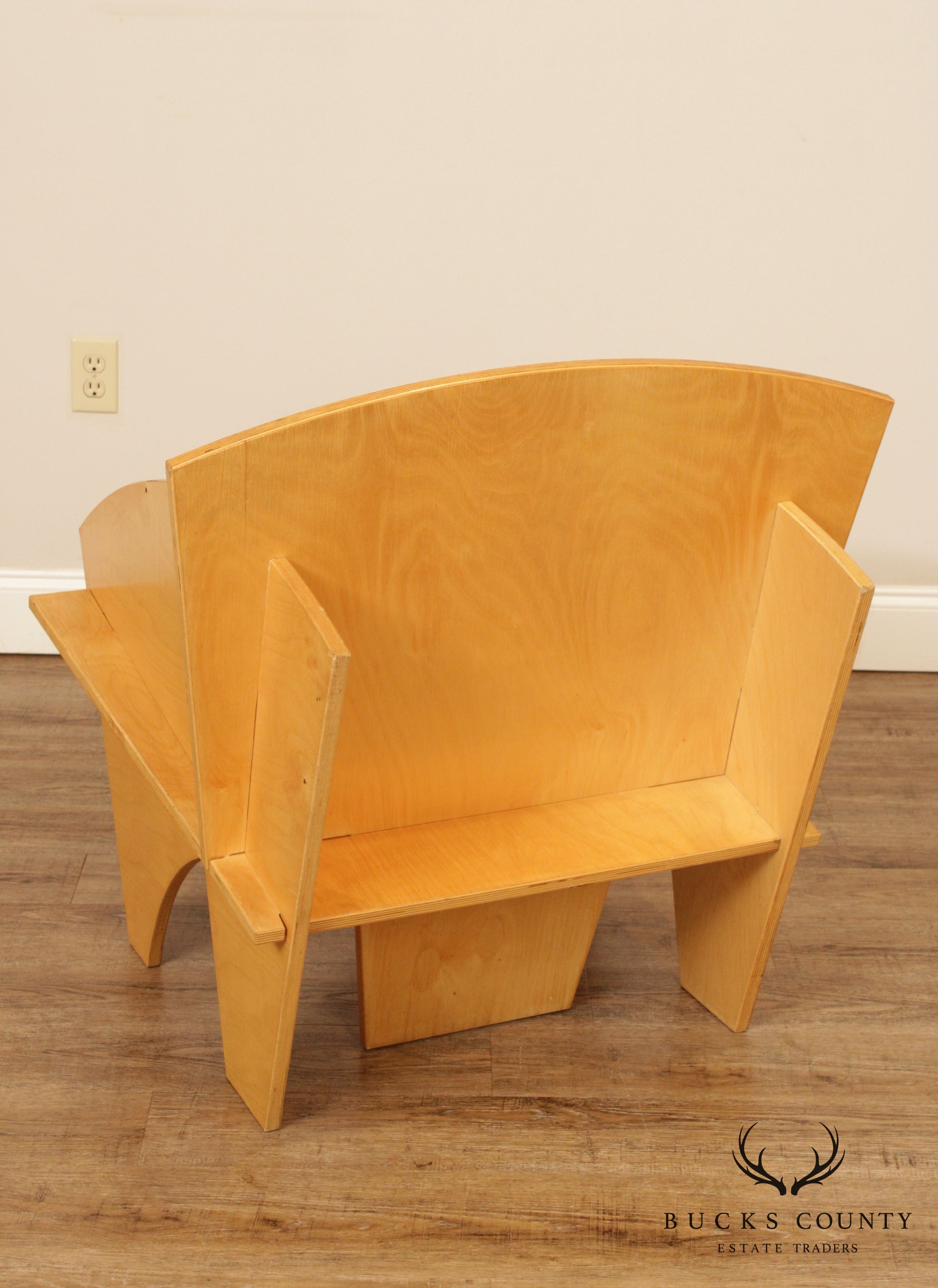 Mid Century Modern Plywood Lounge Chair After Ilonka Karasz