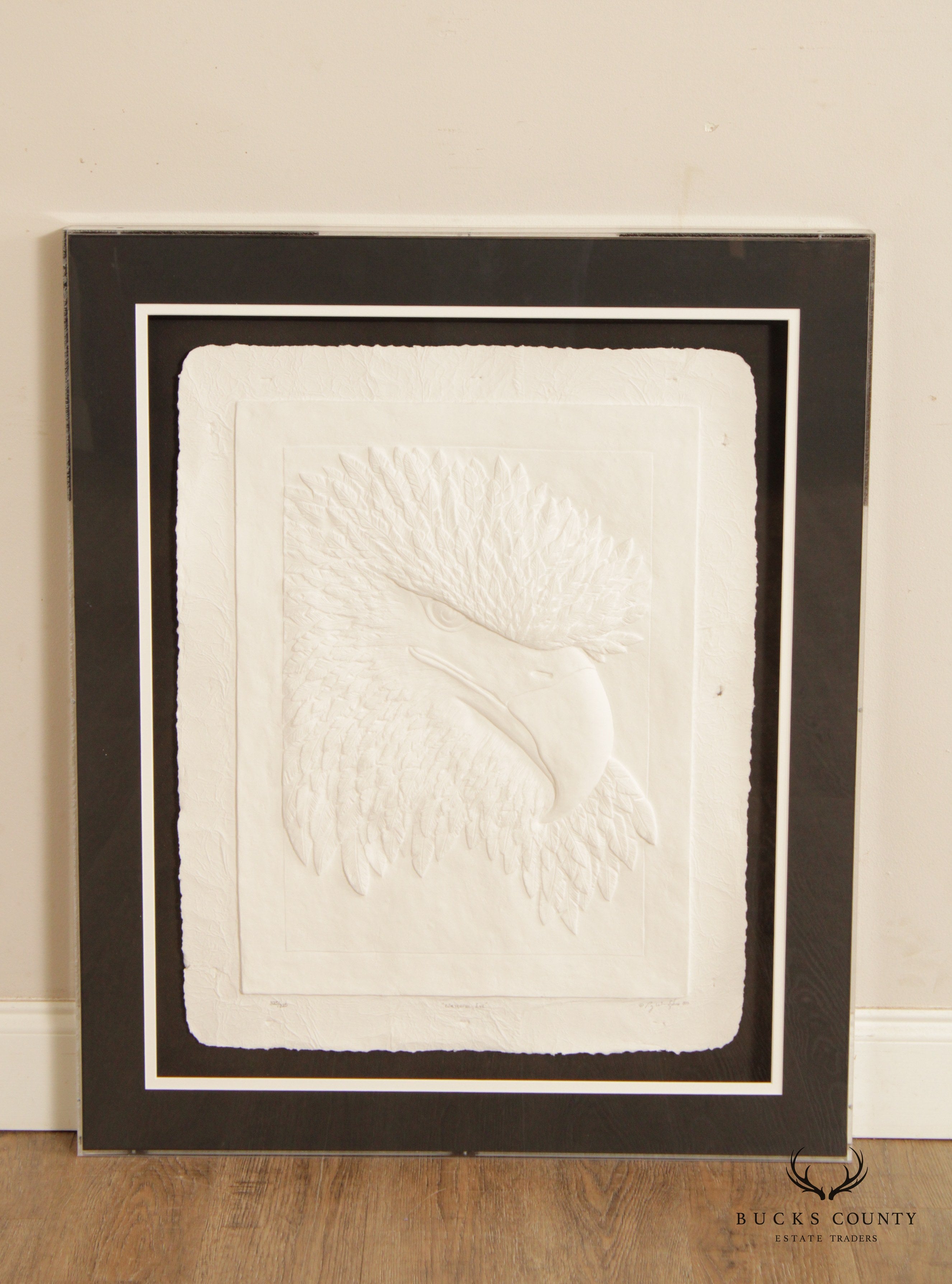 Roy Windfree 'Watchful Eye' Eagle Embossed Print