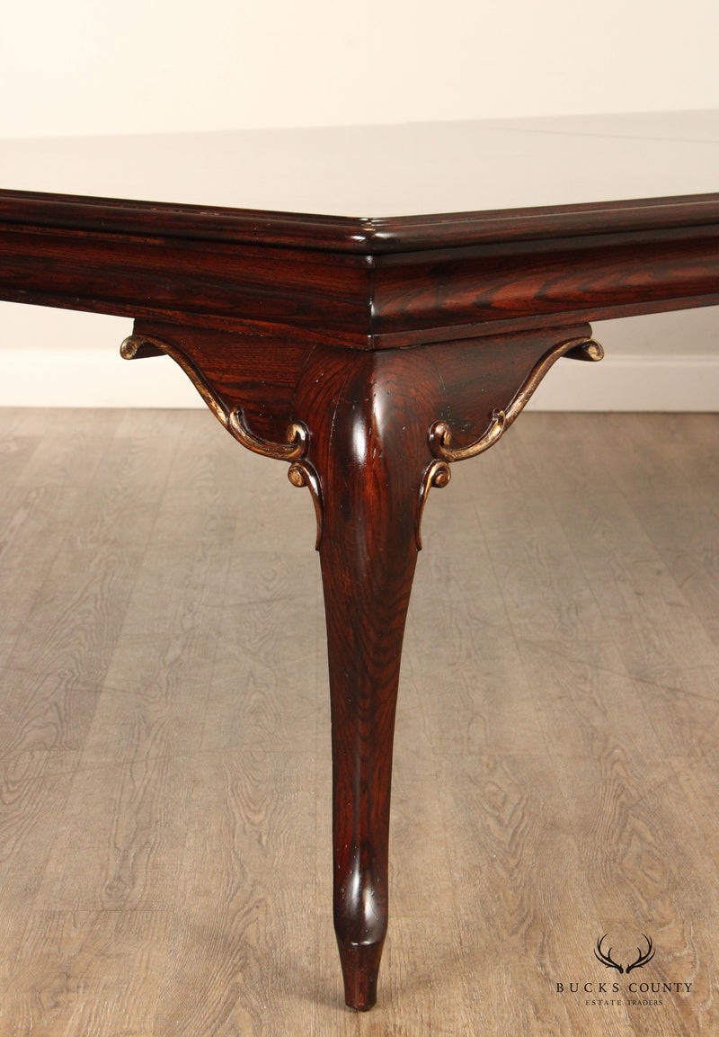 French Louis XV Style Custom Expandable Dining Table