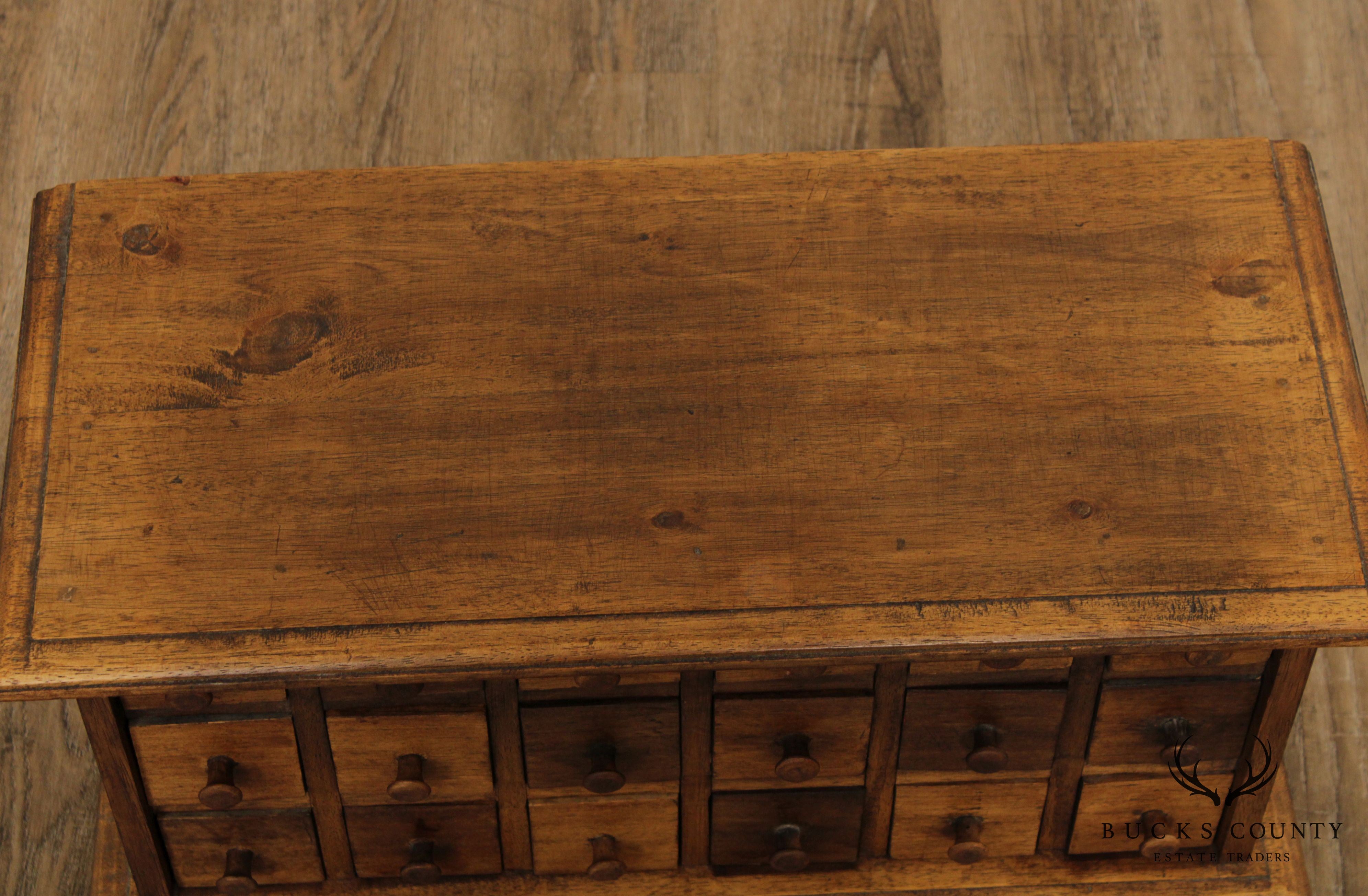 Vintage 18 Drawer Hardwood Apothecary Chest