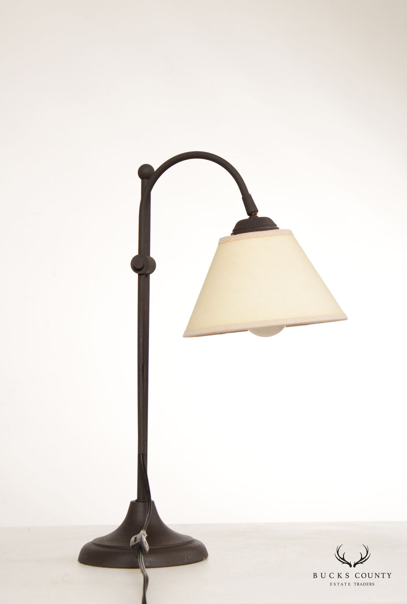 Rustic Style Bronzed Table Lamp with Shade