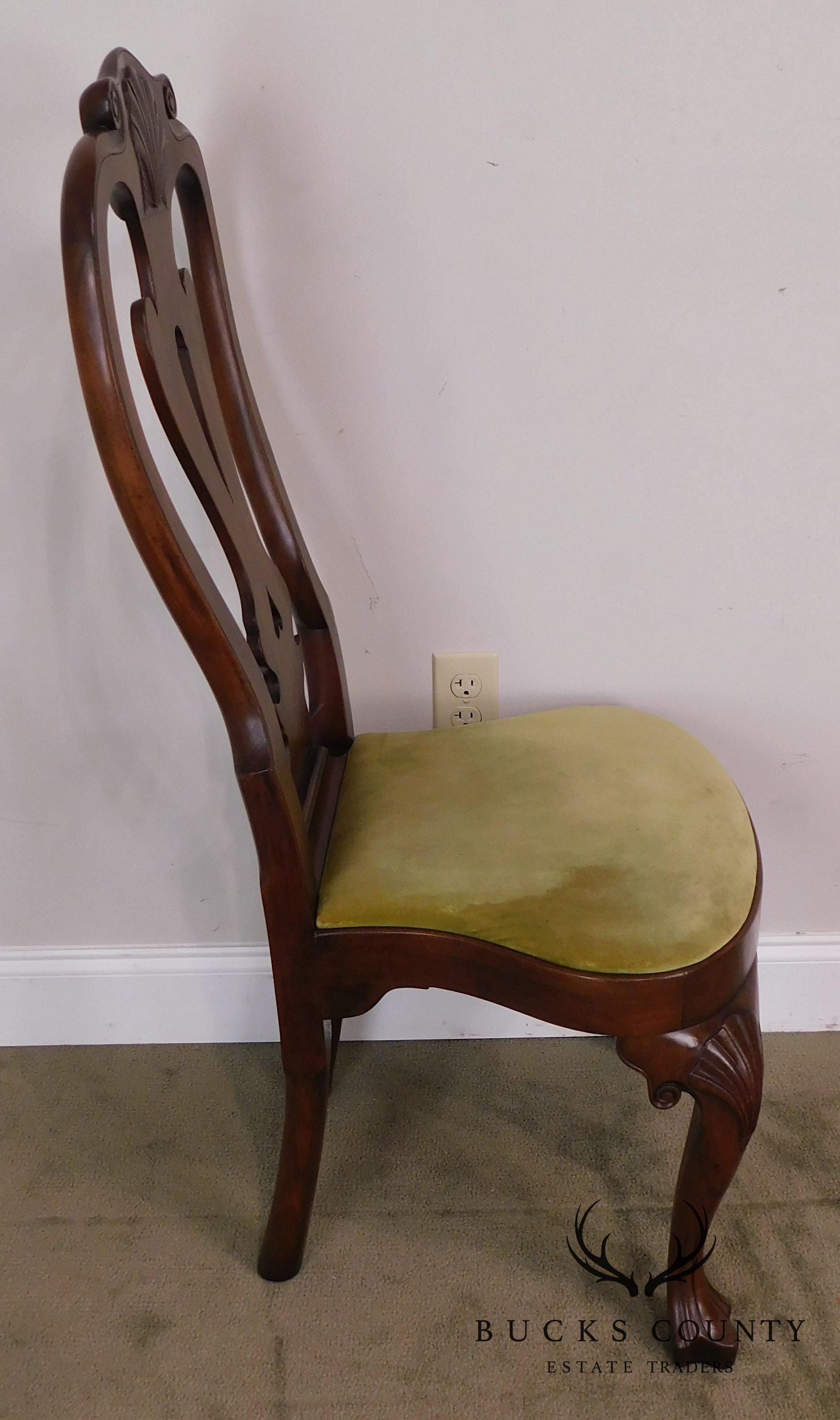 Kittinger CW 146 Mahogany Queen Anne Side Chair