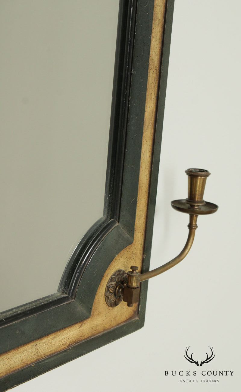 Quality French Directoire Style Wall Mirror with Candle Holders