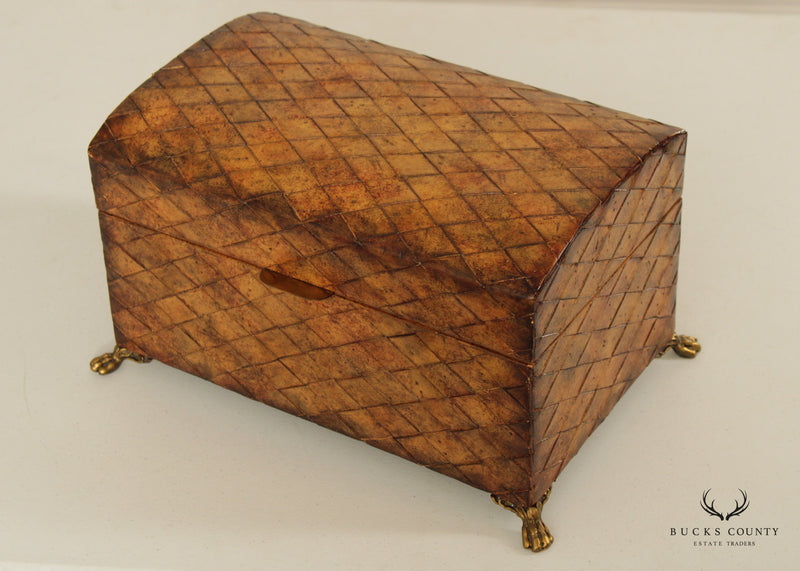 Maitland Smith Regency Style Leather Box
