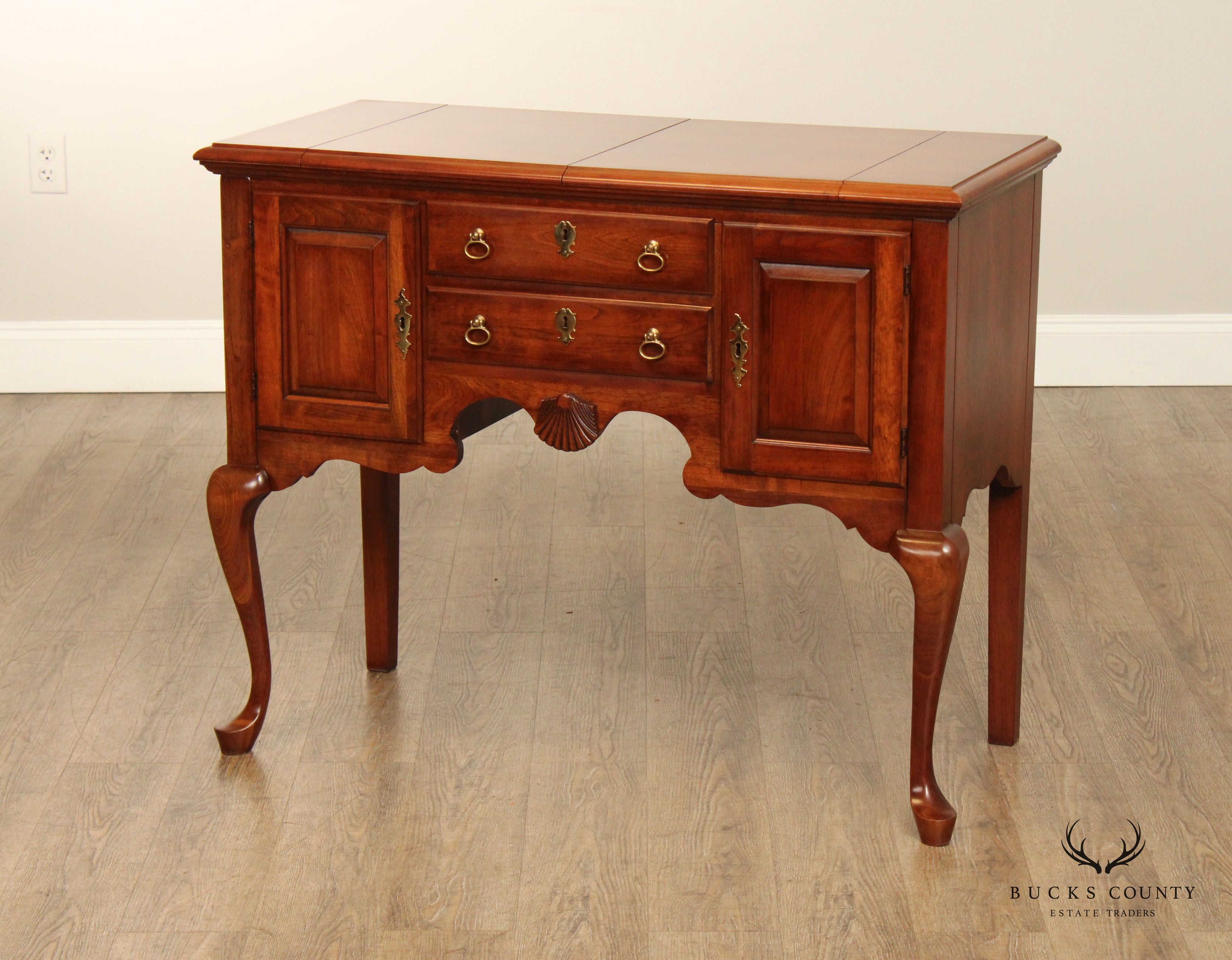 PENNSYLVANIA HOUSE QUEEN ANNE STYLE CHERRY FLIP TOP SIDEBOARD