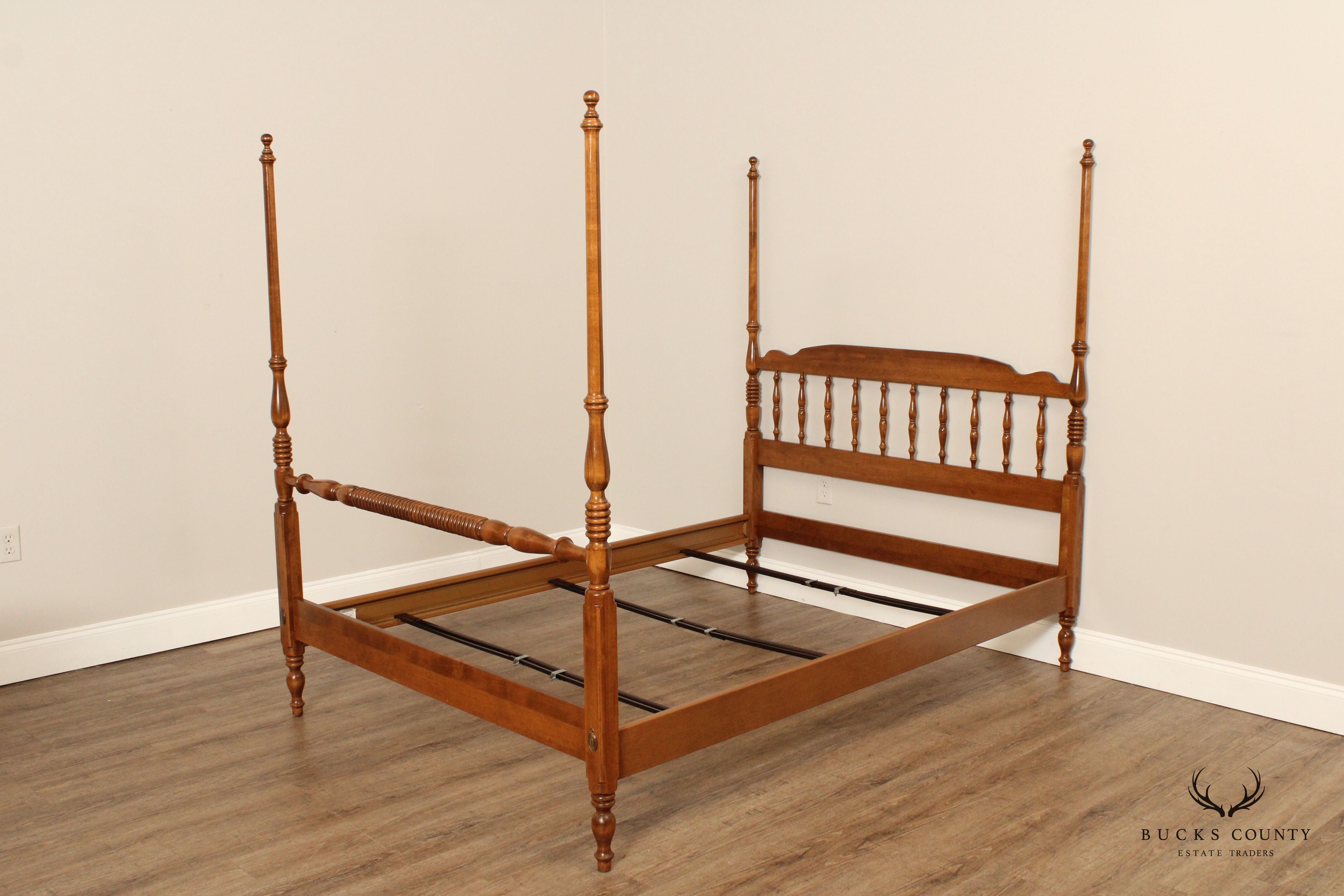 Ethan Allen Vintage Maple Full-Size Poster Bed