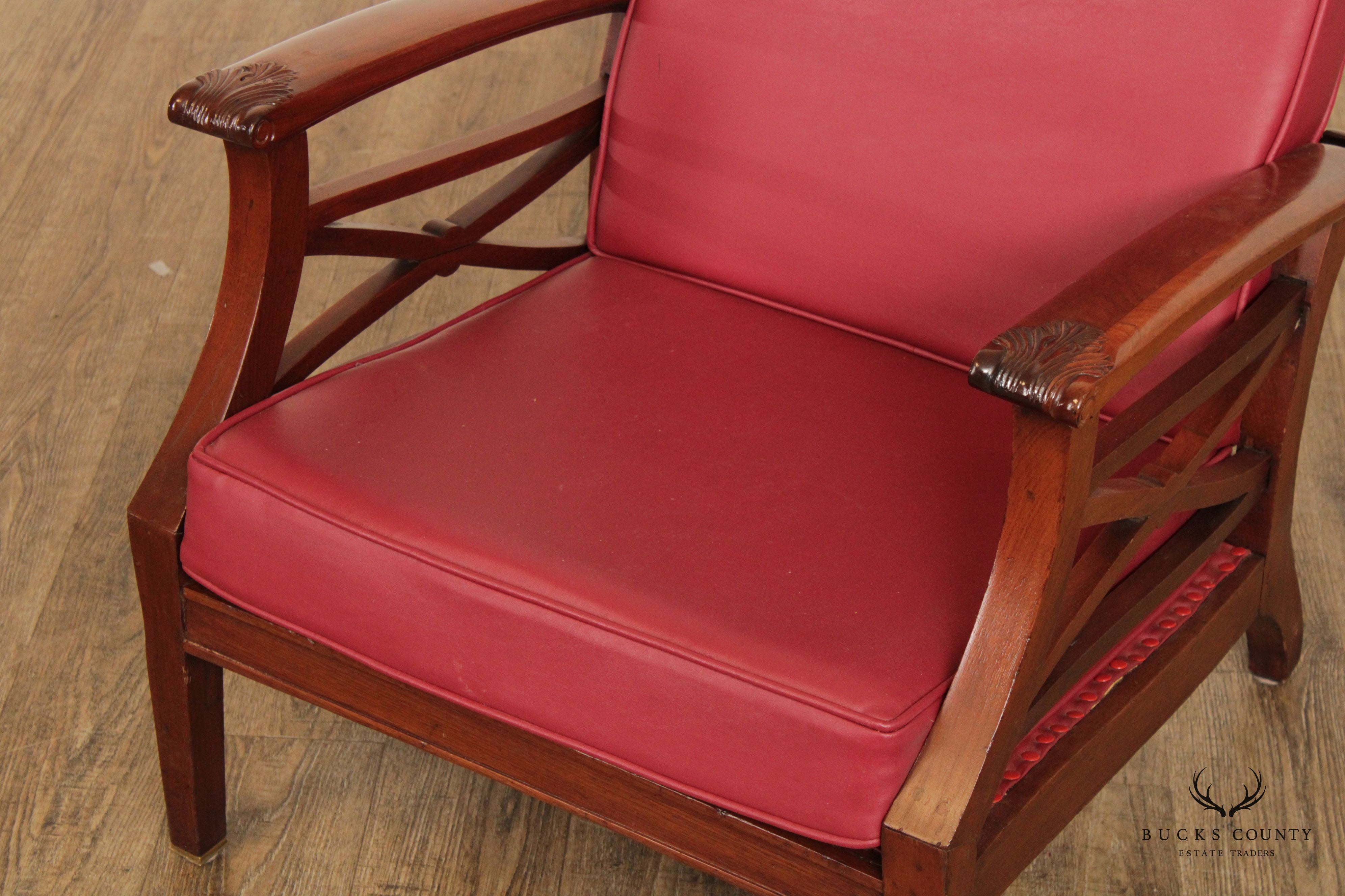 Antique Edwardian Reclining Morris Lounge Chair