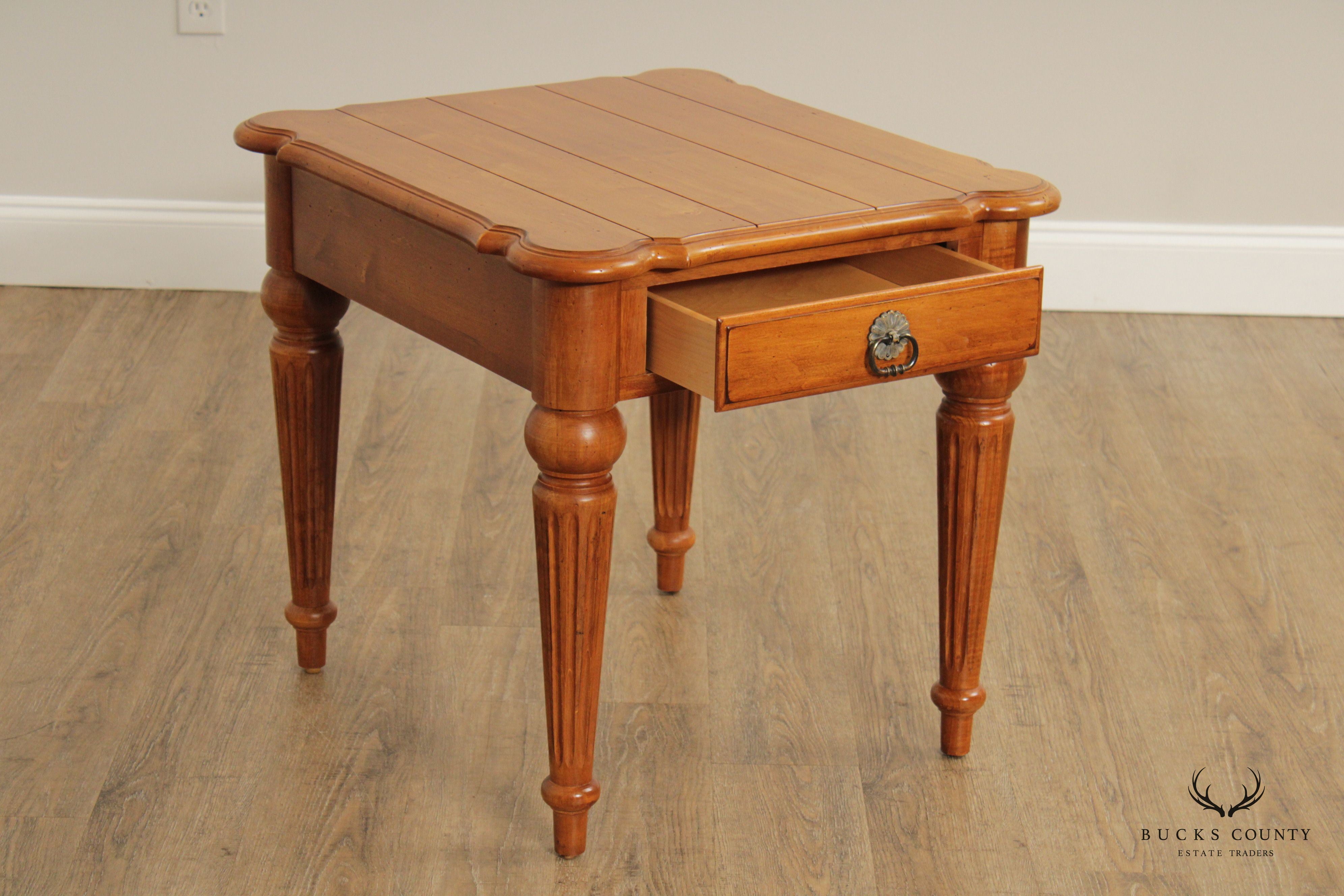 Ethan Allen French Louis XVI Style 'Legacy' Maple End Table