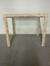 Mid-Century Modern Carved Tree-Formed End Table w/ Glasstop