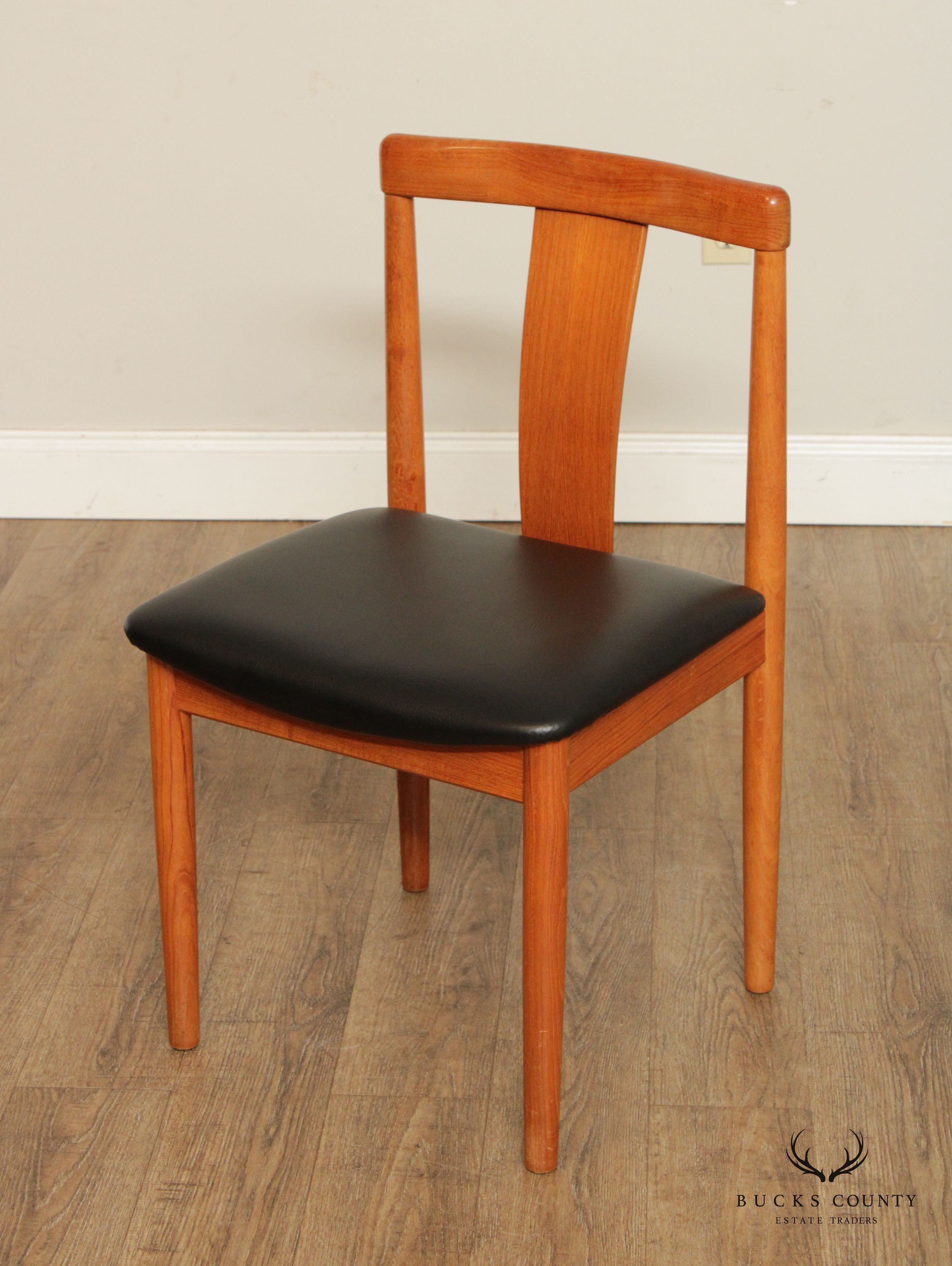 Danish Modern Pair of Teak Side Chairs