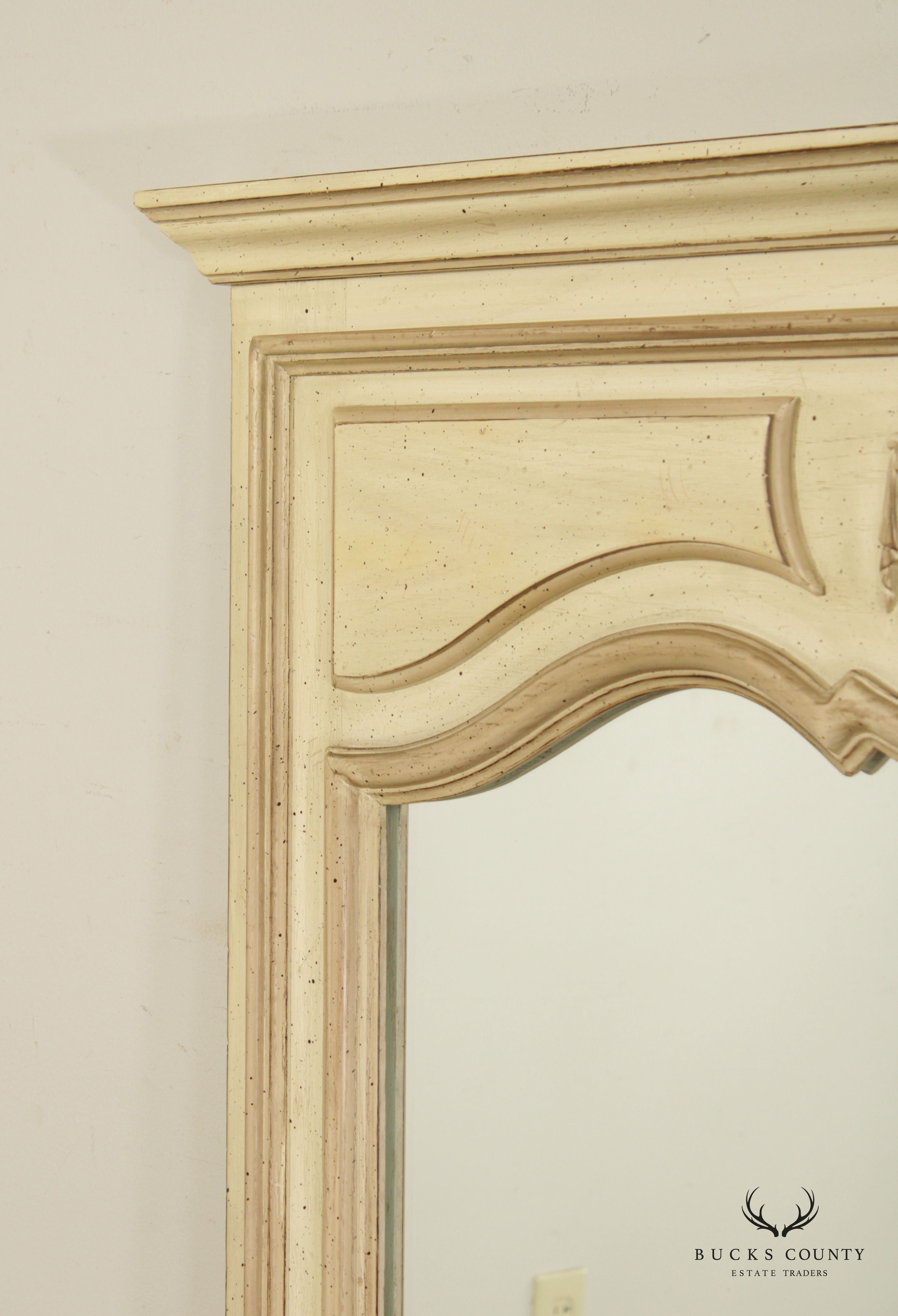 Vintage Neoclassical Style Painted Wall Mirror