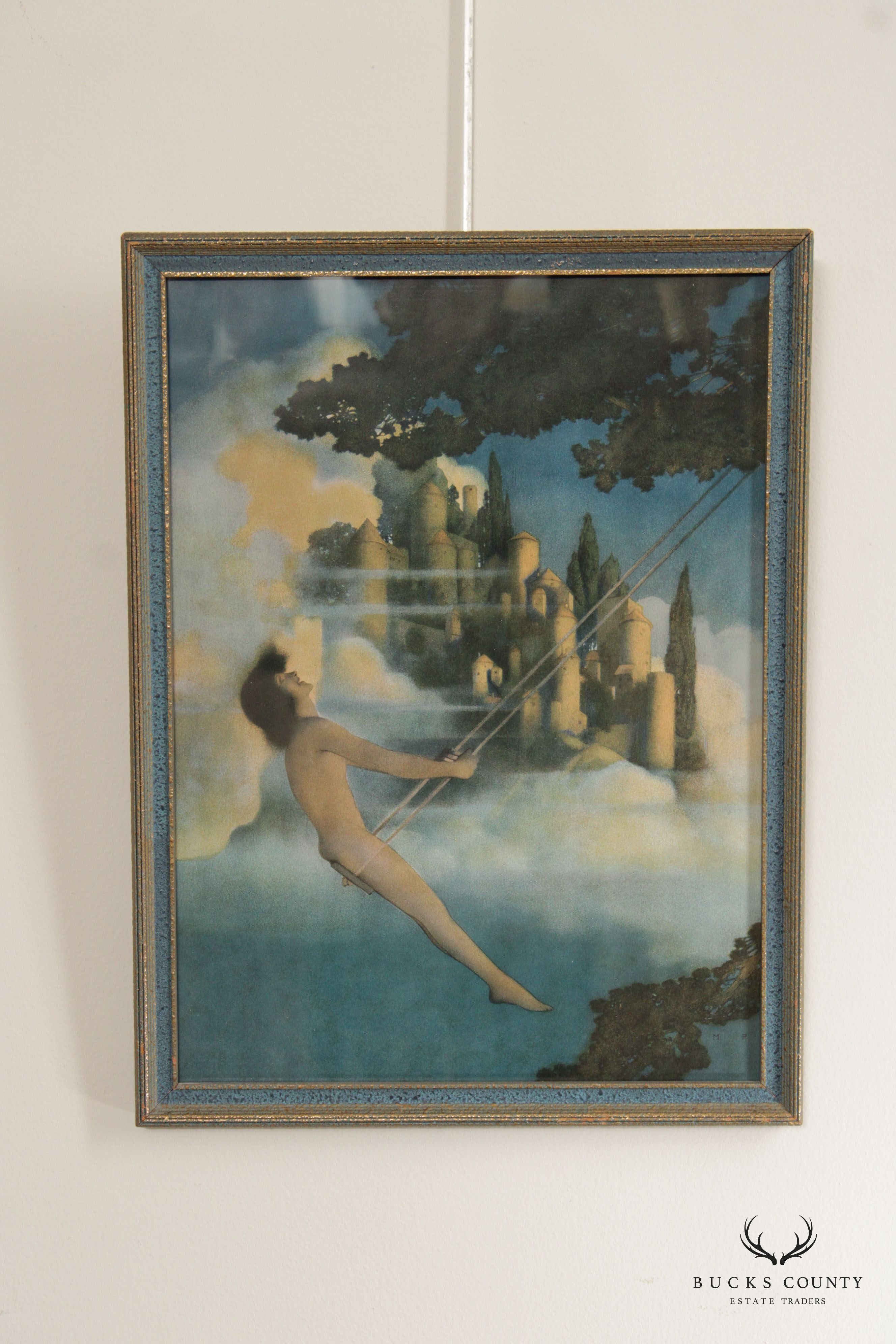 Maxfield Parrish Arts & Crafts Framed 'Dinkey Bird' Print