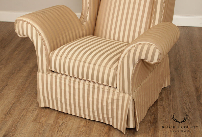 Schnadig Dramatic Wing Back Chair